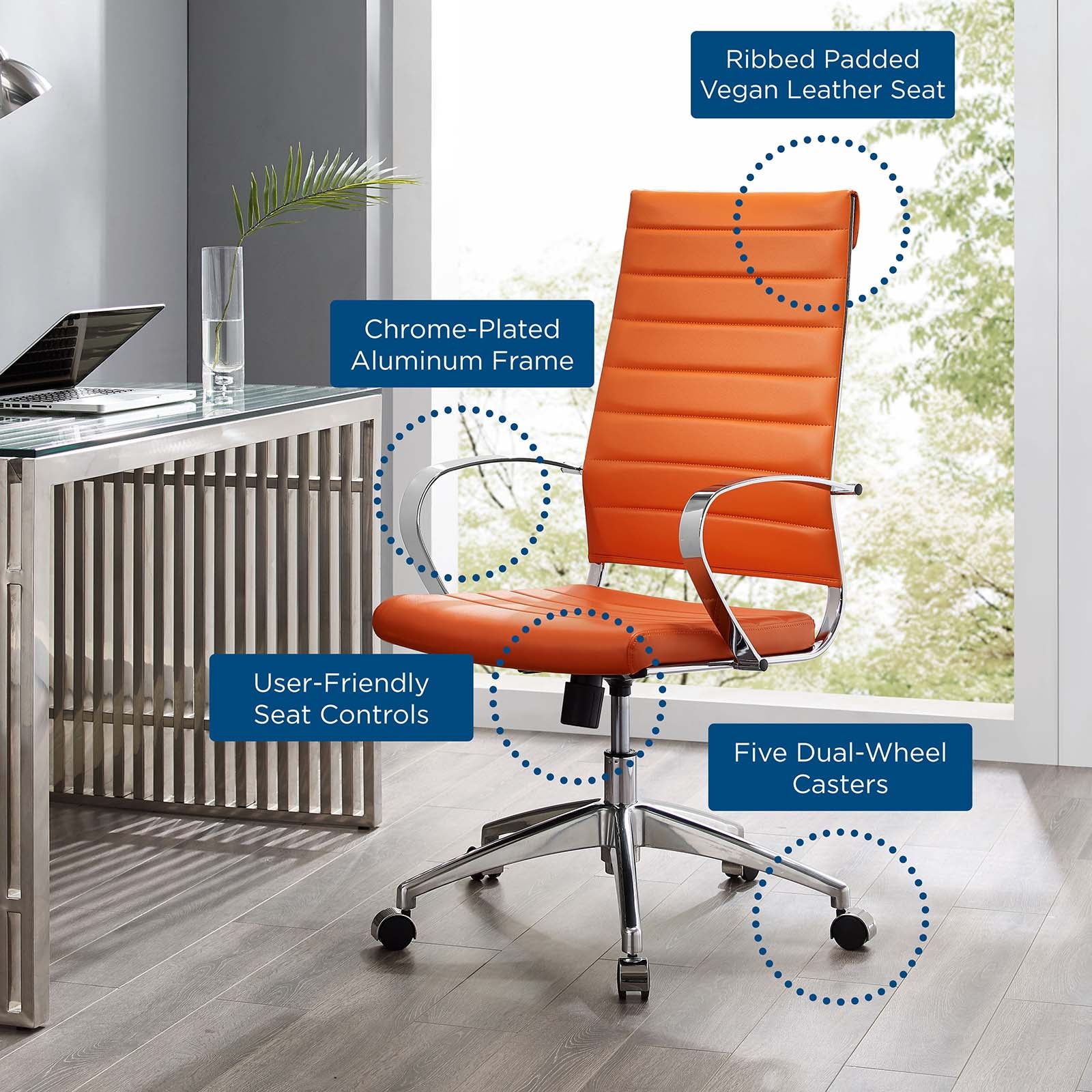 Jive Highback Office Chair - East Shore Modern Home Furnishings