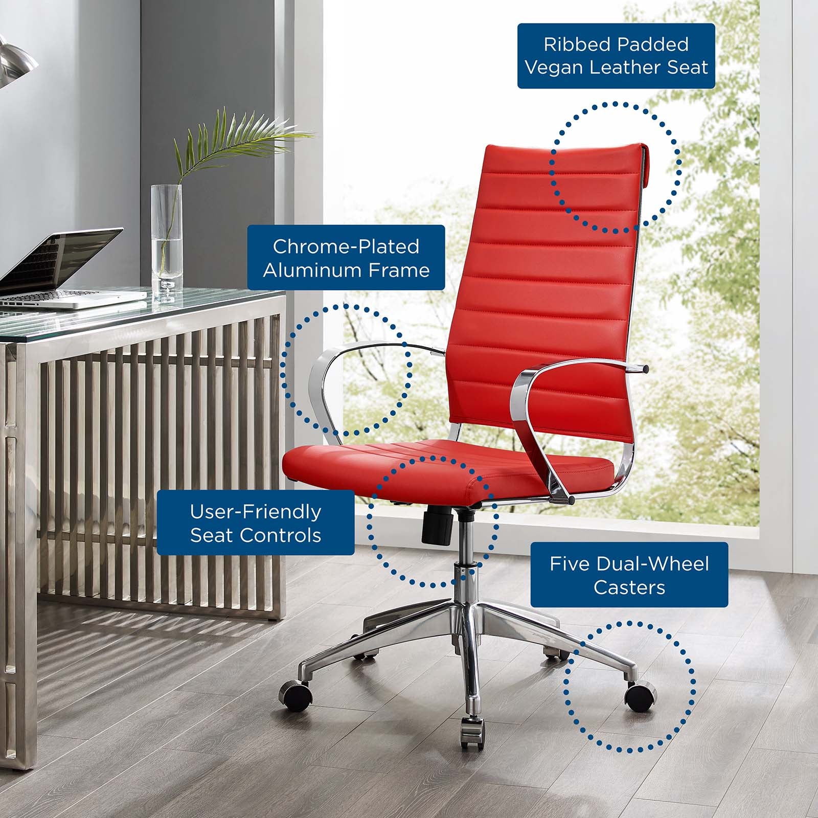 Jive Highback Office Chair - East Shore Modern Home Furnishings