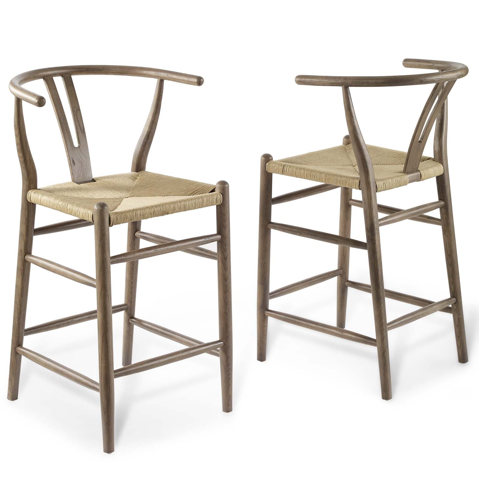 Amish Wood Counter Stool Set of 2 - East Shore Modern Home Furnishings