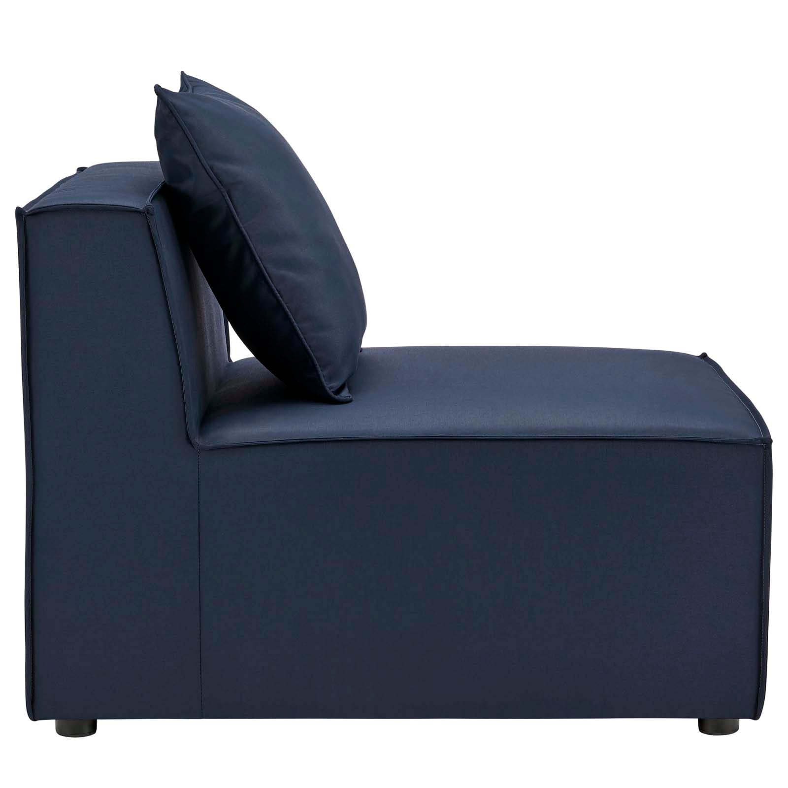 Saybrook Outdoor Patio Upholstered Sectional Sofa Armless Chair - East Shore Modern Home Furnishings