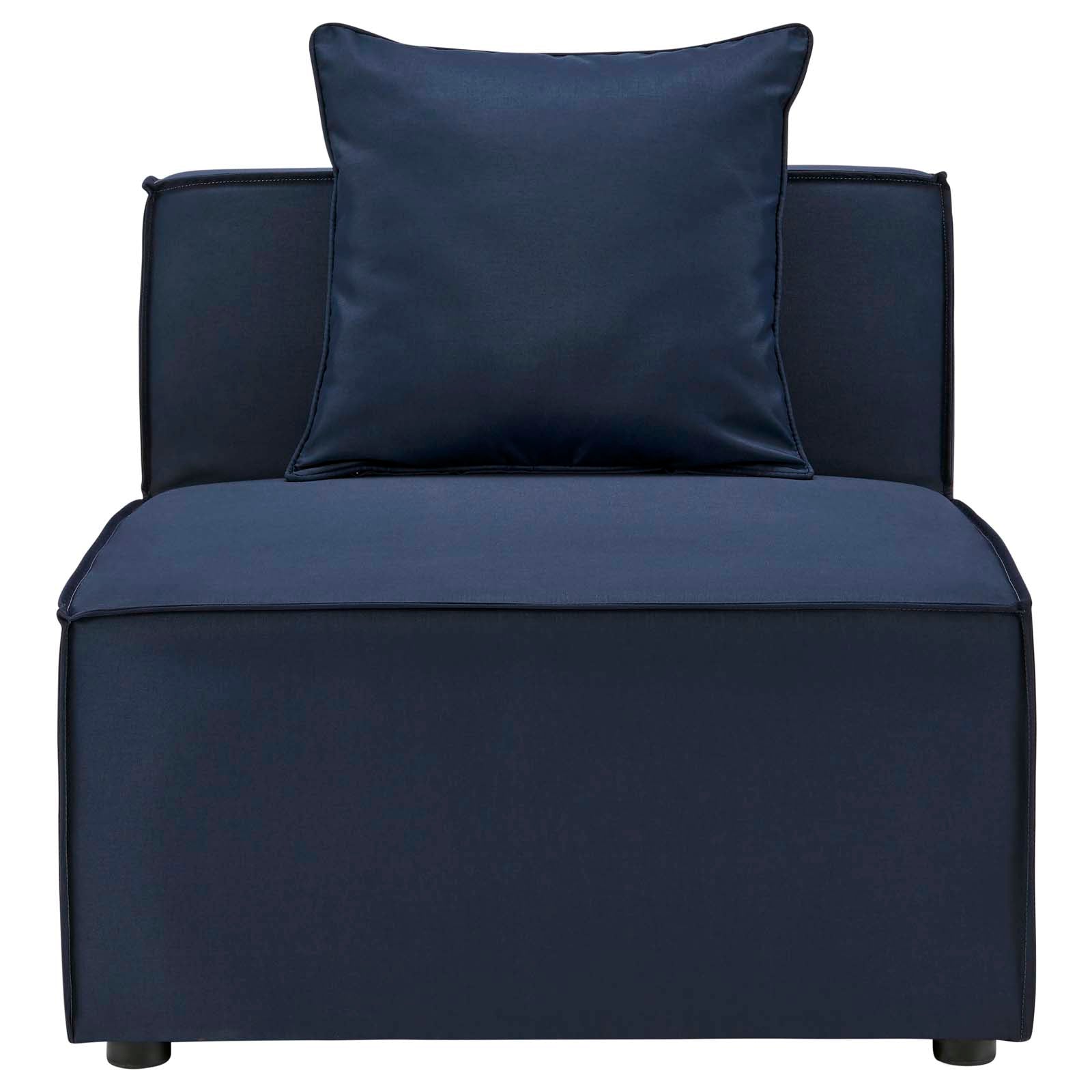 Saybrook Outdoor Patio Upholstered Sectional Sofa Armless Chair - East Shore Modern Home Furnishings