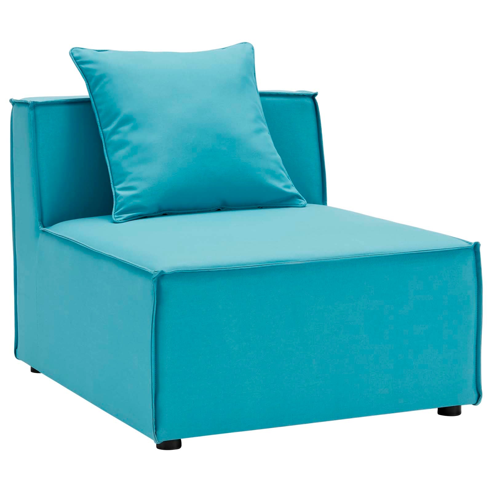 Saybrook Outdoor Patio Upholstered Sectional Sofa Armless Chair - East Shore Modern Home Furnishings