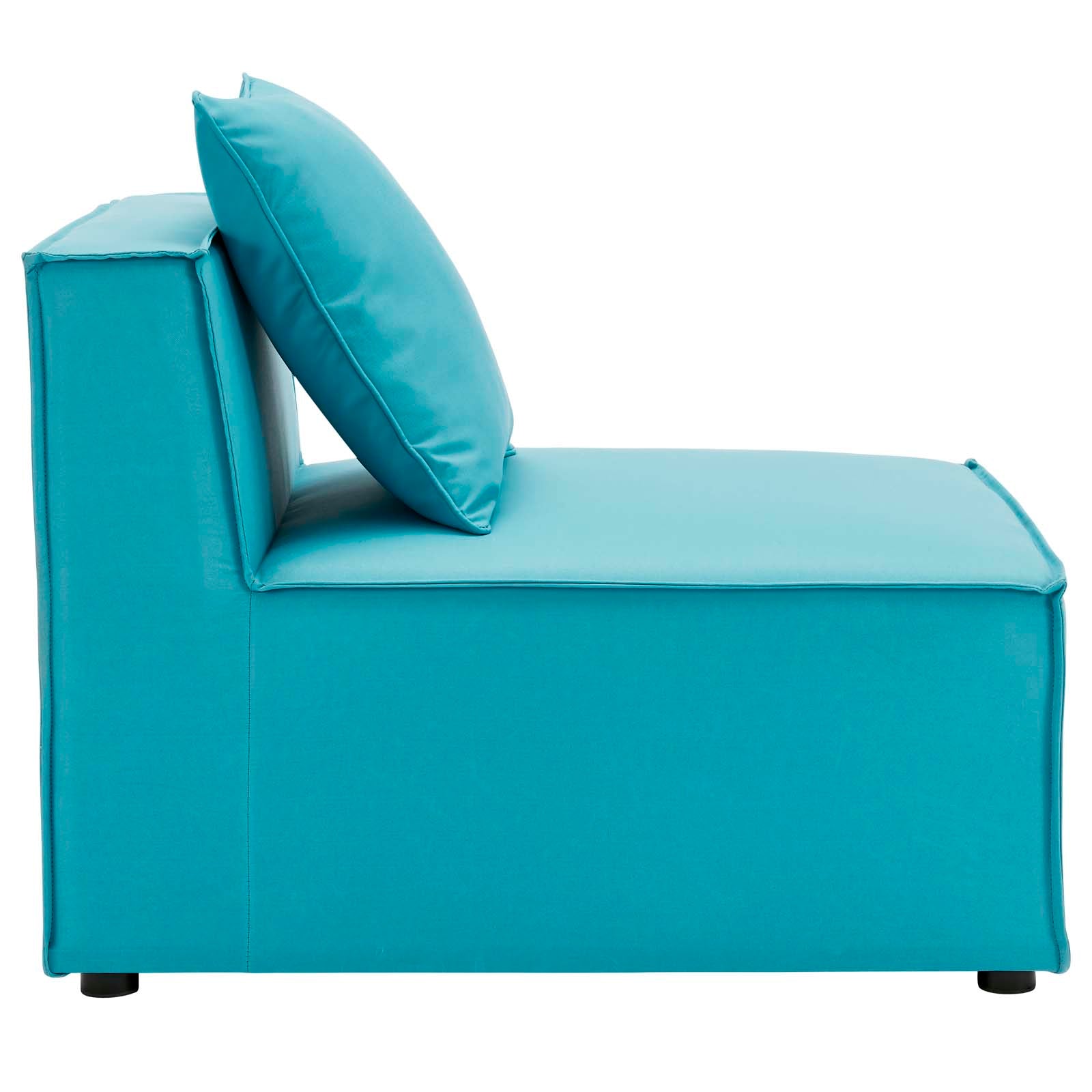 Saybrook Outdoor Patio Upholstered Sectional Sofa Armless Chair - East Shore Modern Home Furnishings