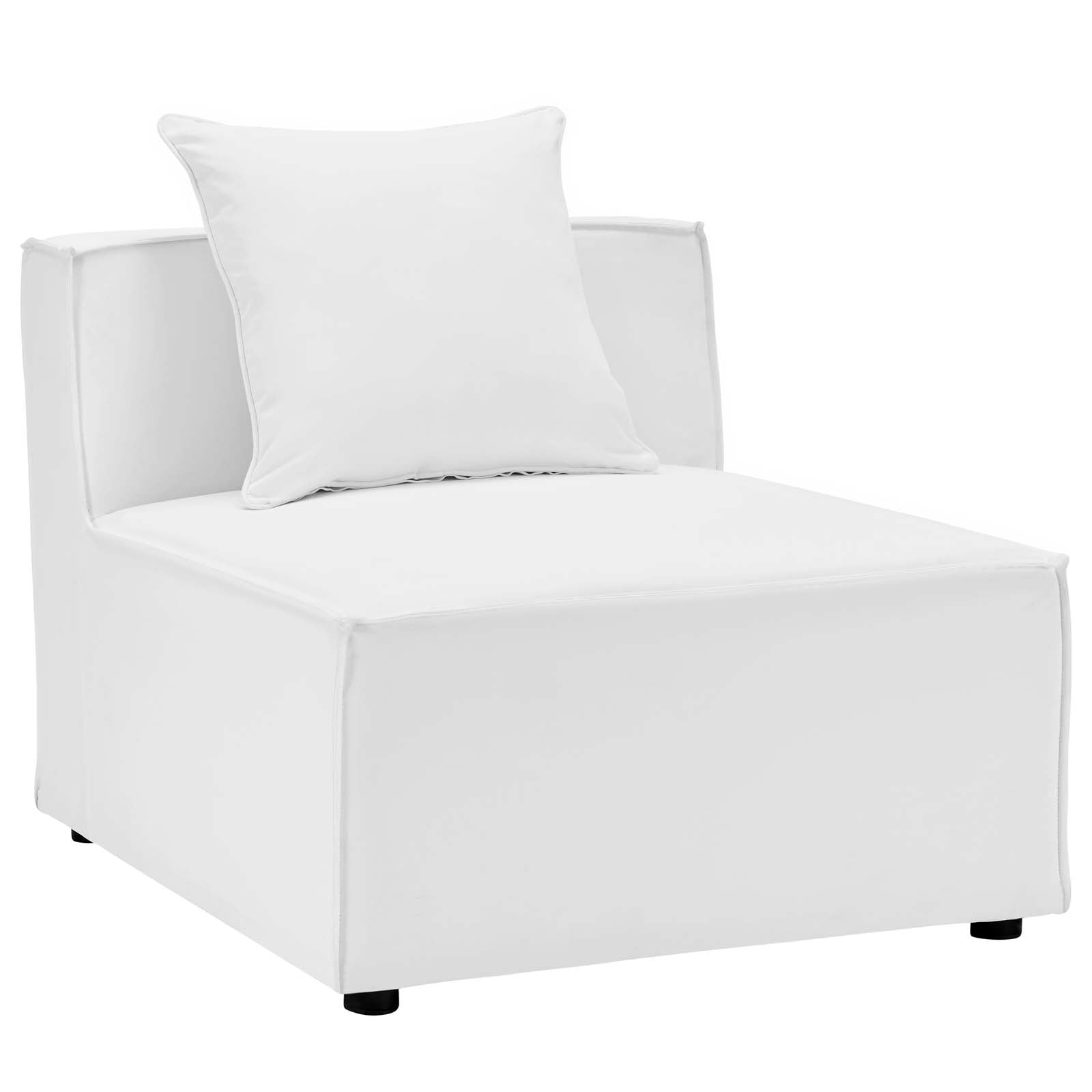 Saybrook Outdoor Patio Upholstered Sectional Sofa Armless Chair - East Shore Modern Home Furnishings