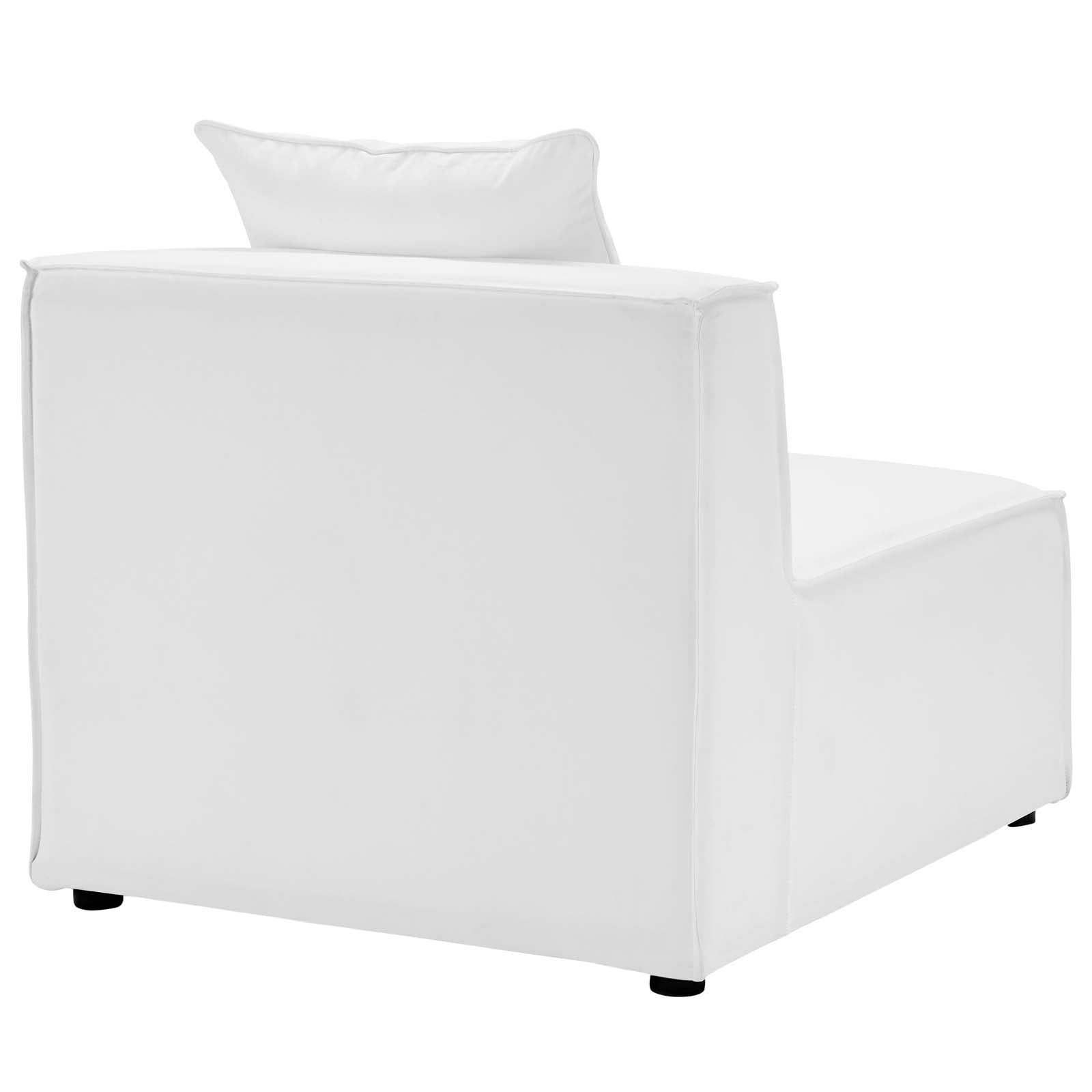 Saybrook Outdoor Patio Upholstered Sectional Sofa Armless Chair - East Shore Modern Home Furnishings