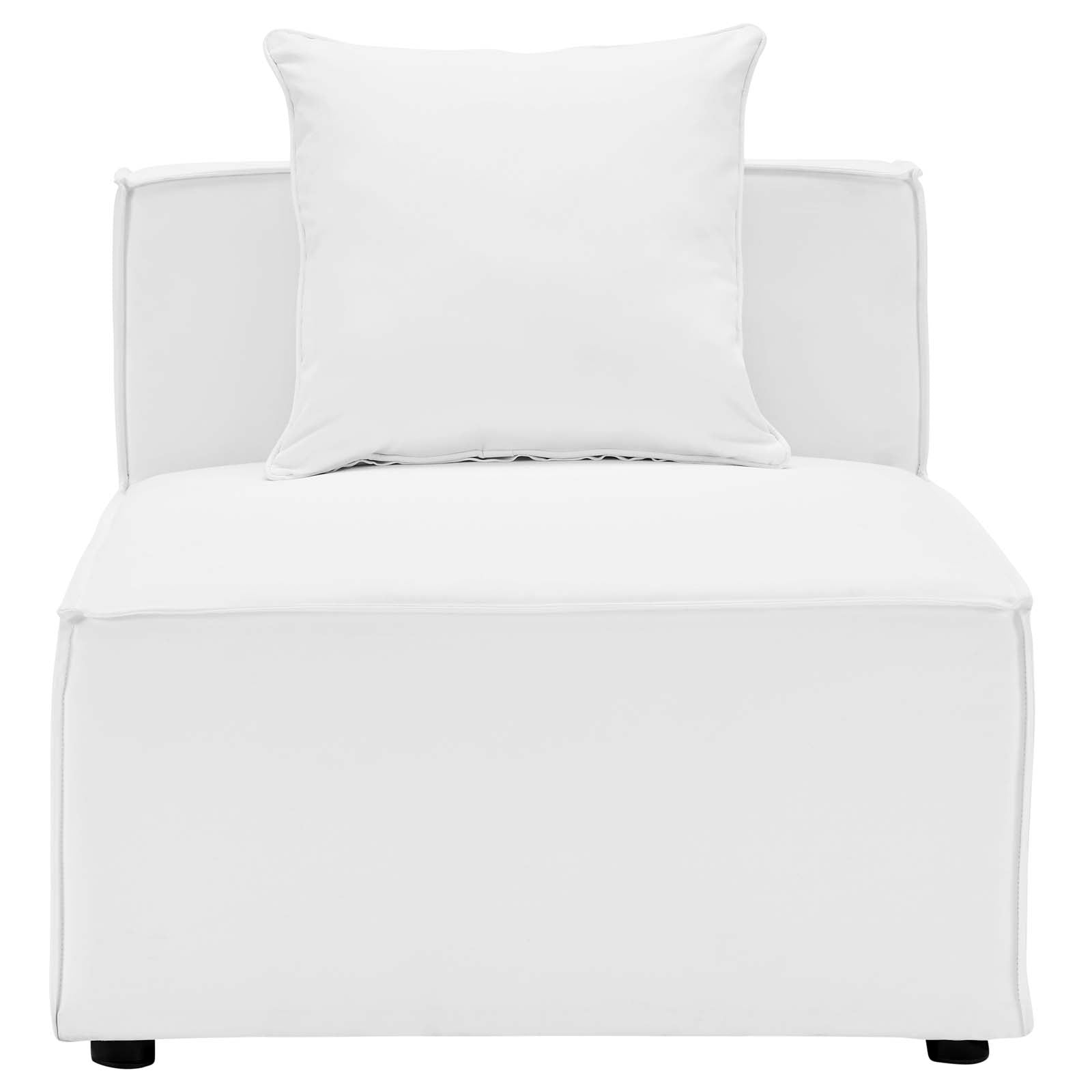 Saybrook Outdoor Patio Upholstered Sectional Sofa Armless Chair - East Shore Modern Home Furnishings