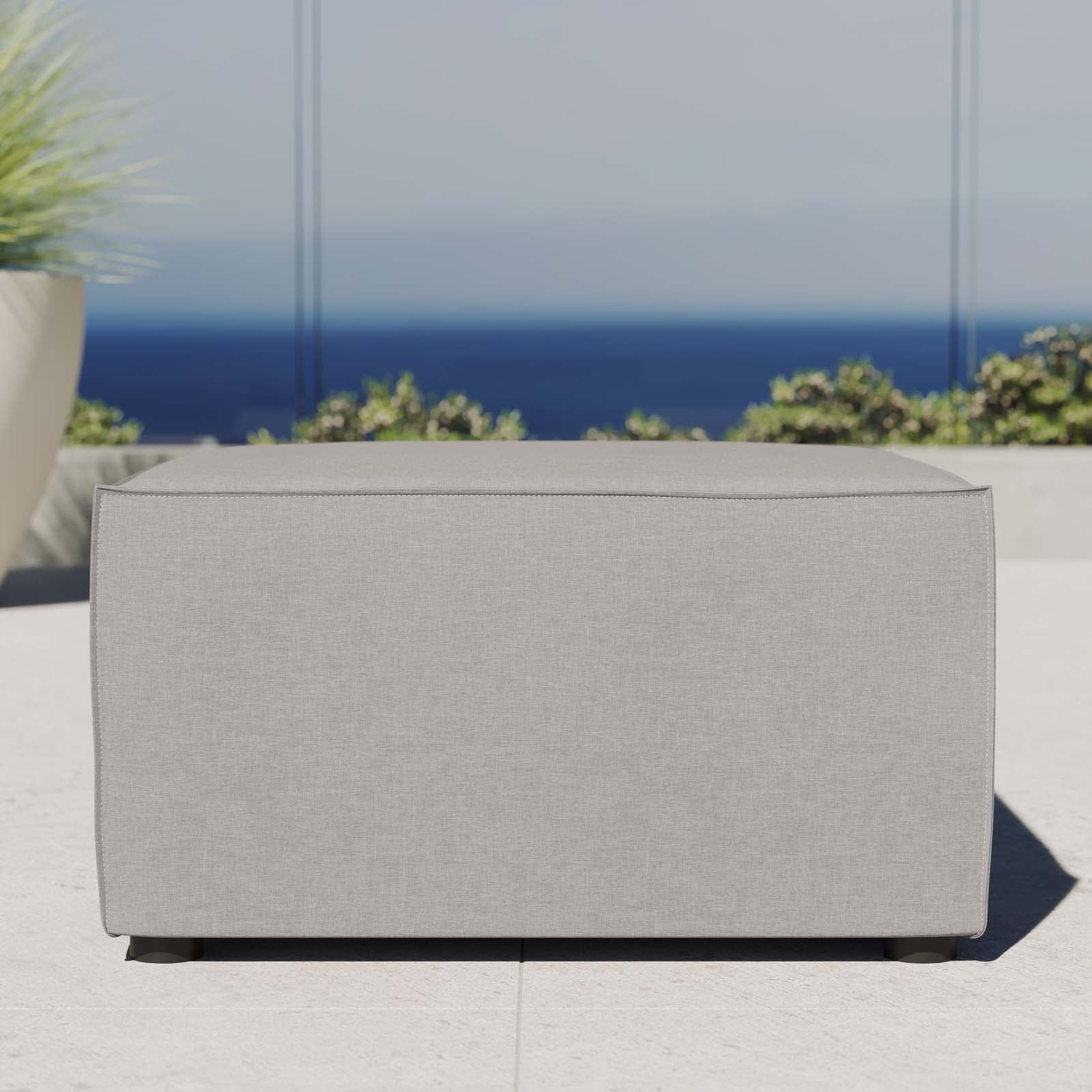 Saybrook Outdoor Patio Upholstered Sectional Sofa Ottoman - East Shore Modern Home Furnishings