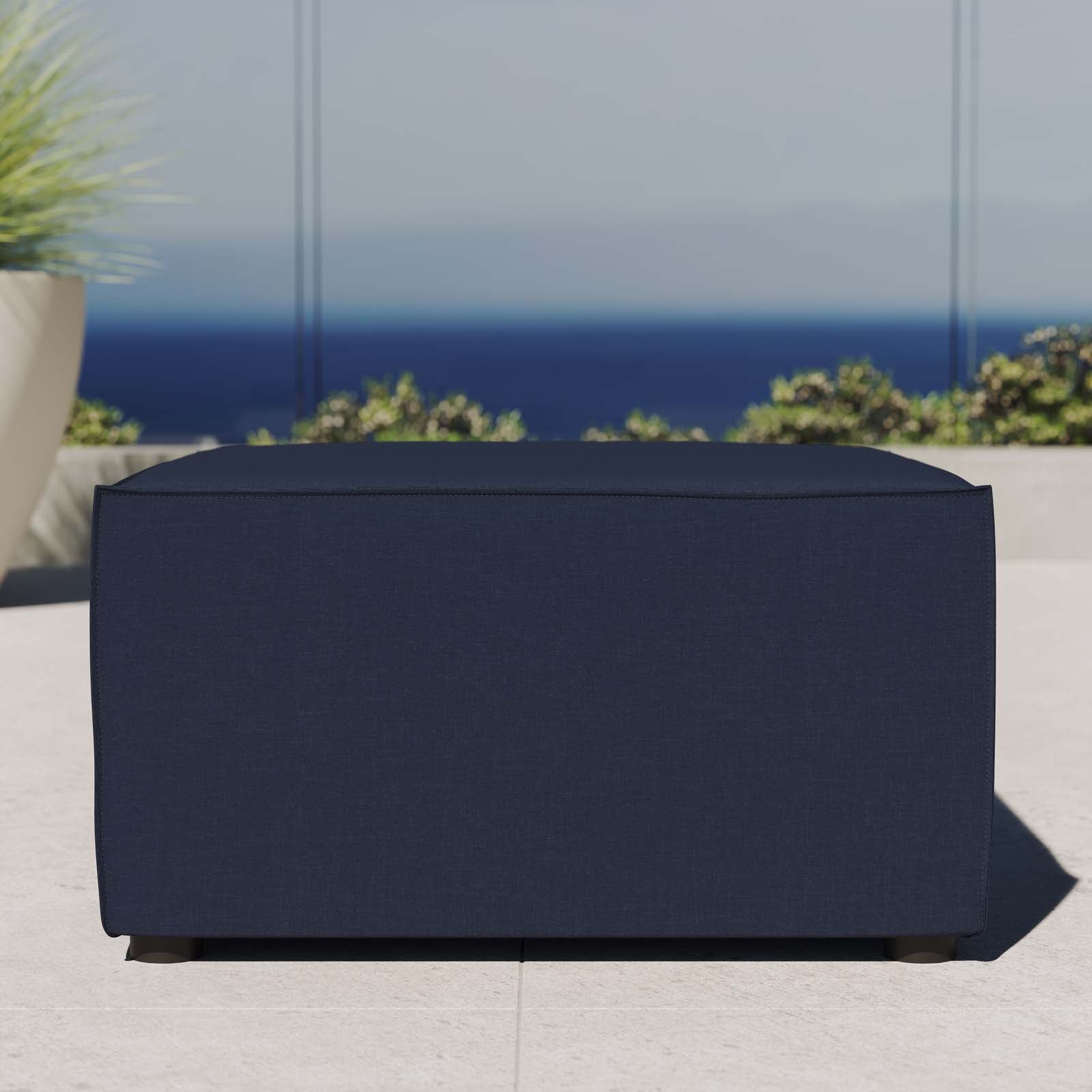 Saybrook Outdoor Patio Upholstered Sectional Sofa Ottoman - East Shore Modern Home Furnishings