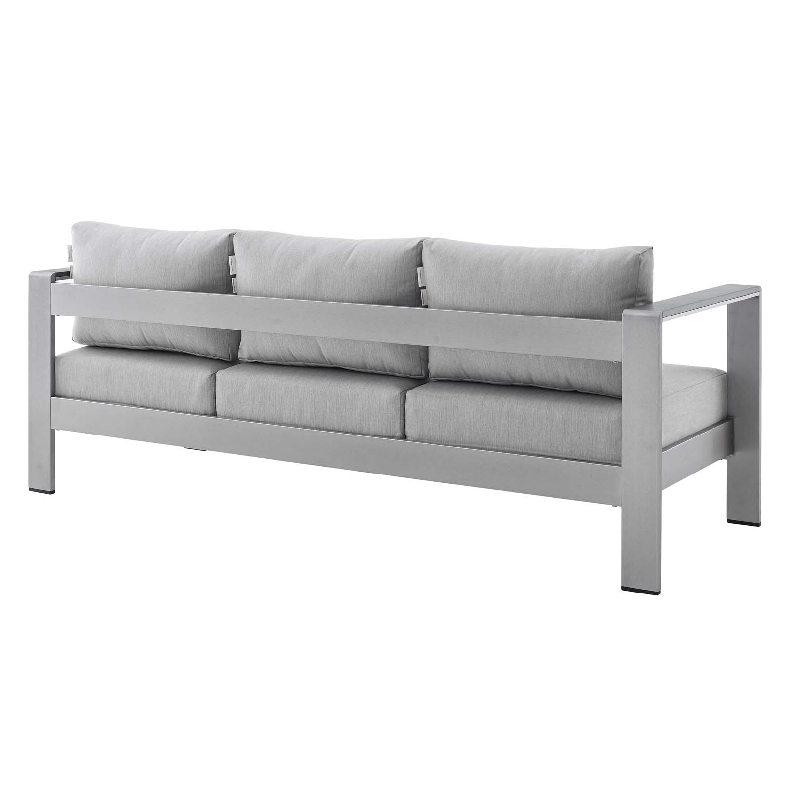 Shore Sunbrella® Fabric Aluminum Outdoor Patio Sofa - East Shore Modern Home Furnishings