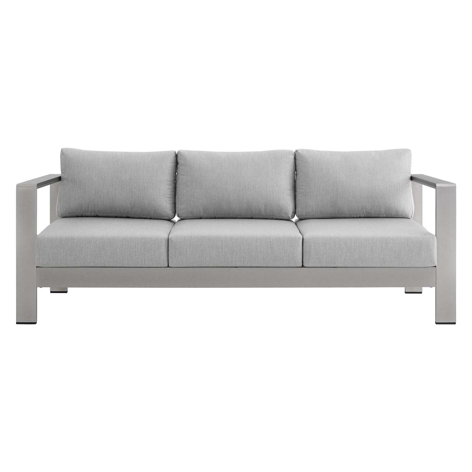 Shore Sunbrella® Fabric Aluminum Outdoor Patio Sofa - East Shore Modern Home Furnishings