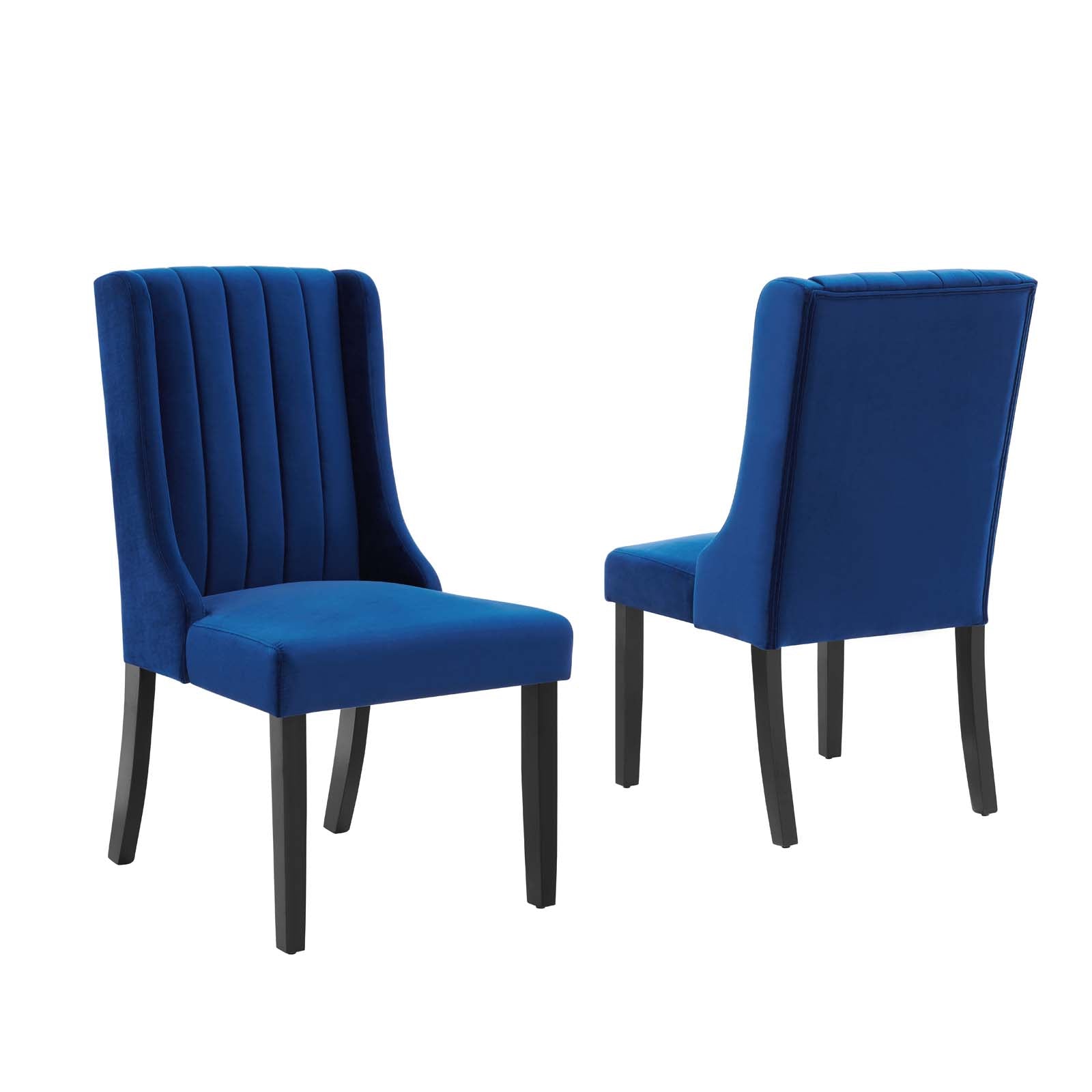 Renew Parsons Performance Velvet Dining Side Chairs - Set of 2