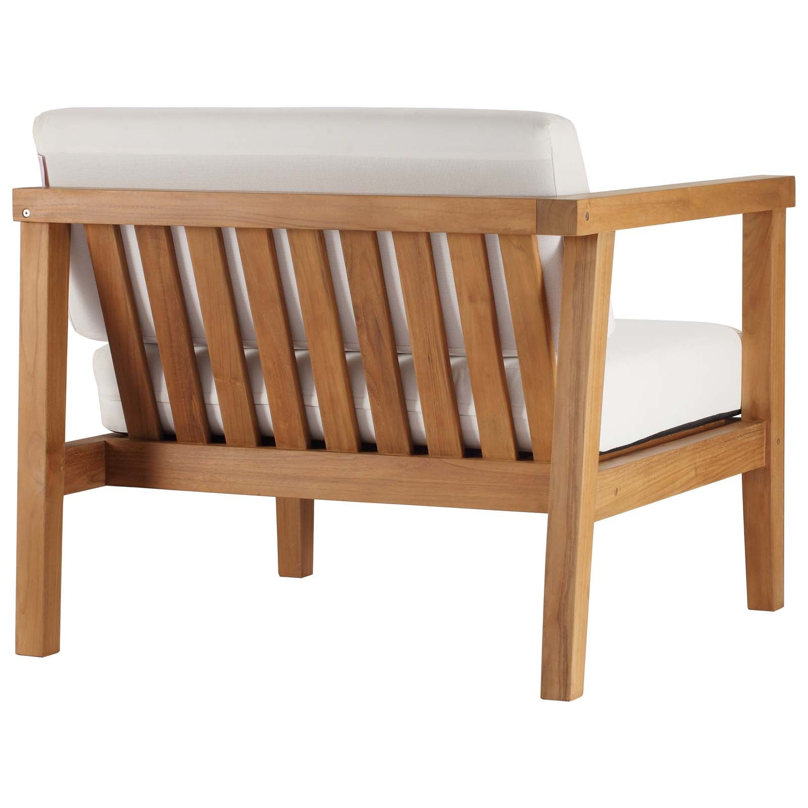 Bayport Outdoor Patio Teak Wood 2-Seater Loveseat - East Shore Modern Home Furnishings