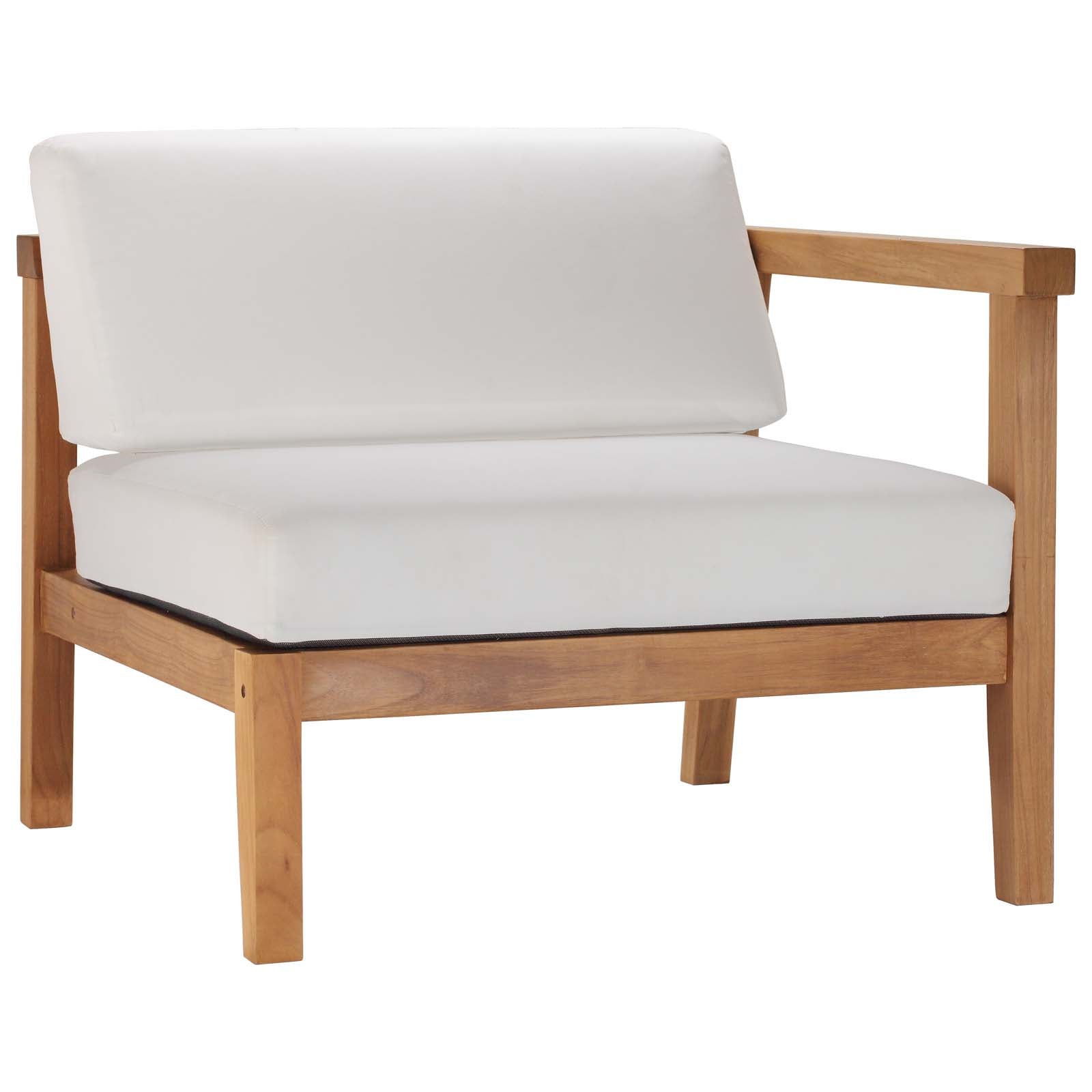 Bayport Outdoor Patio Teak Wood 2-Seater Loveseat - East Shore Modern Home Furnishings