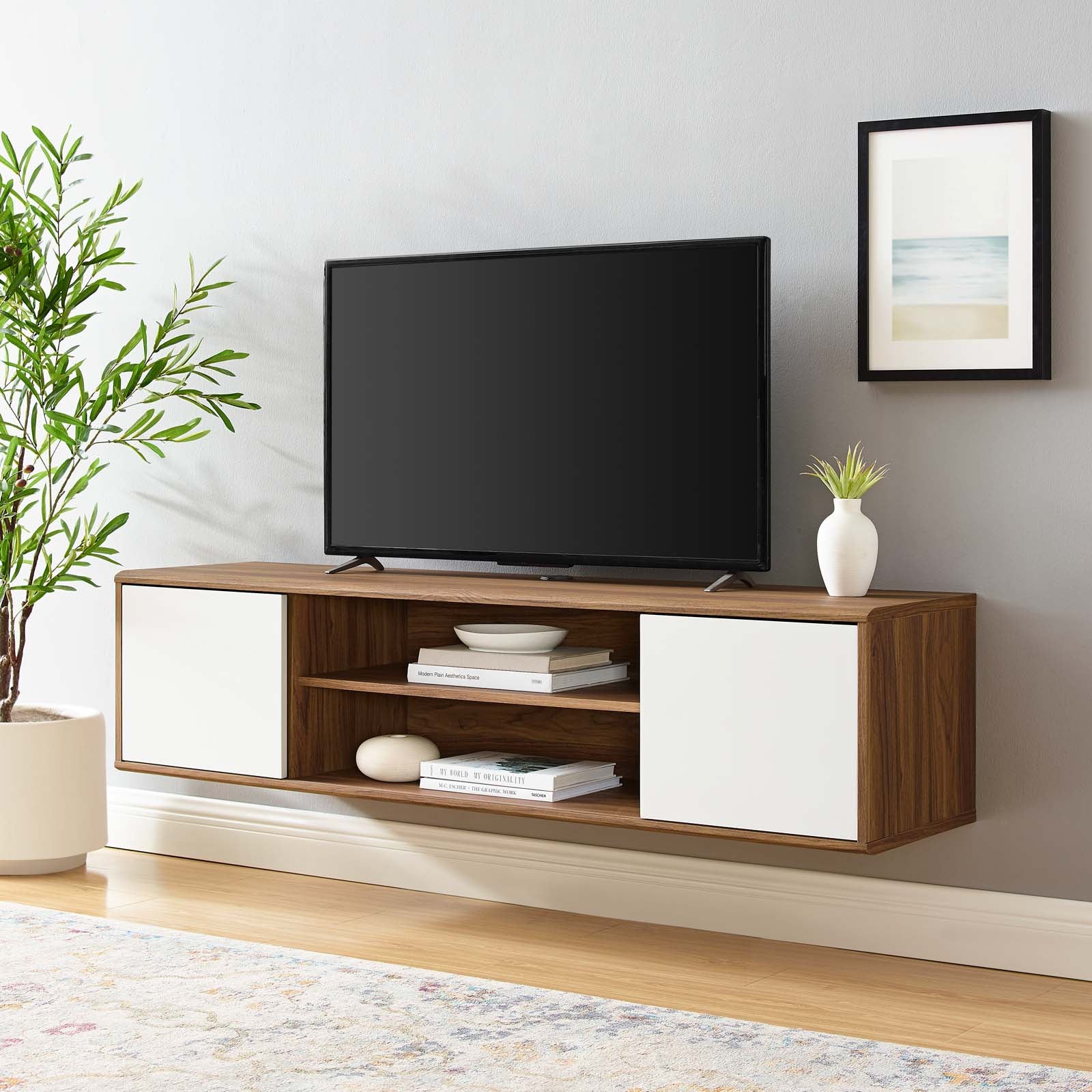 Transmit 60" Wall Mount TV Stand - East Shore Modern Home Furnishings