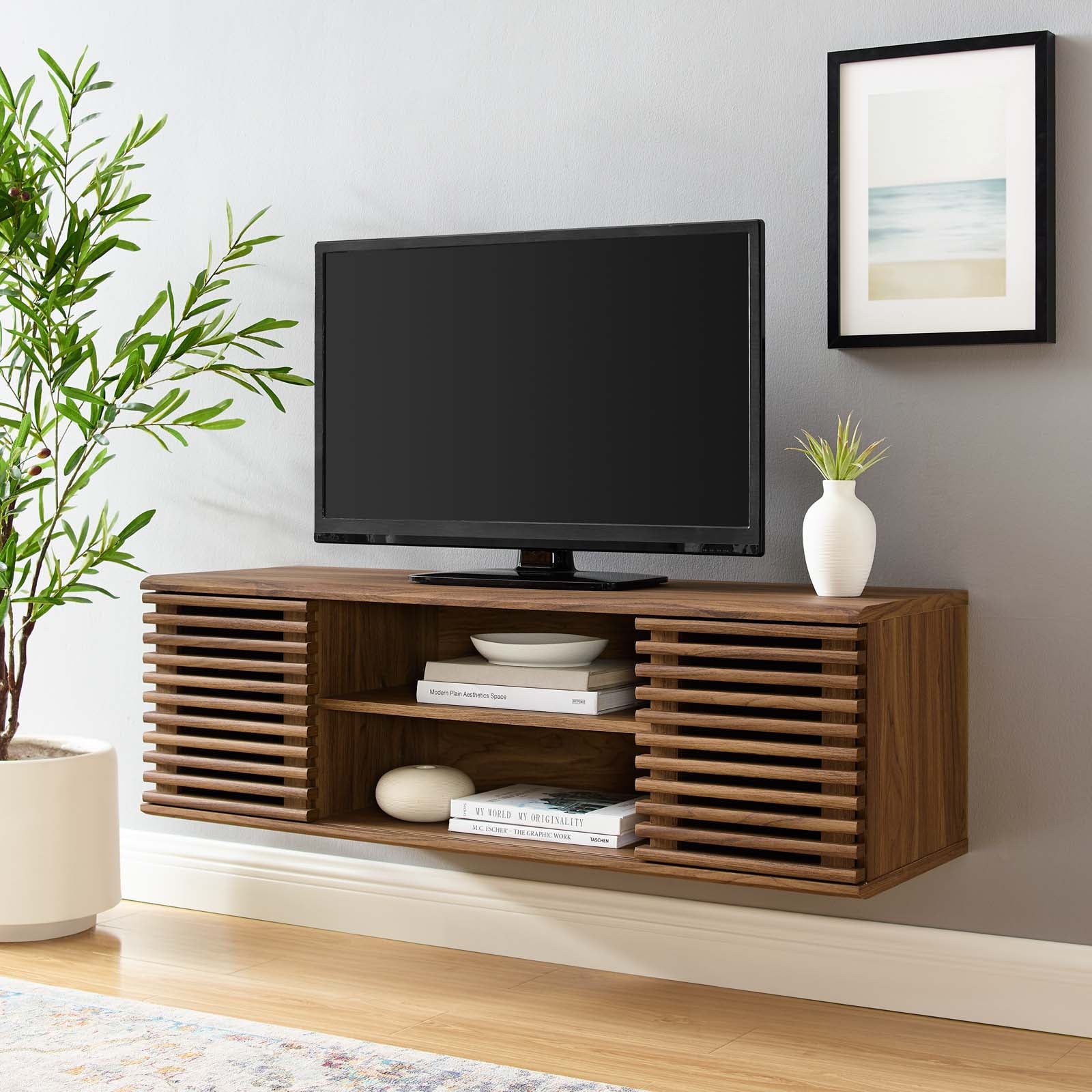 Render 46" Wall-Mount Media Console TV Stand