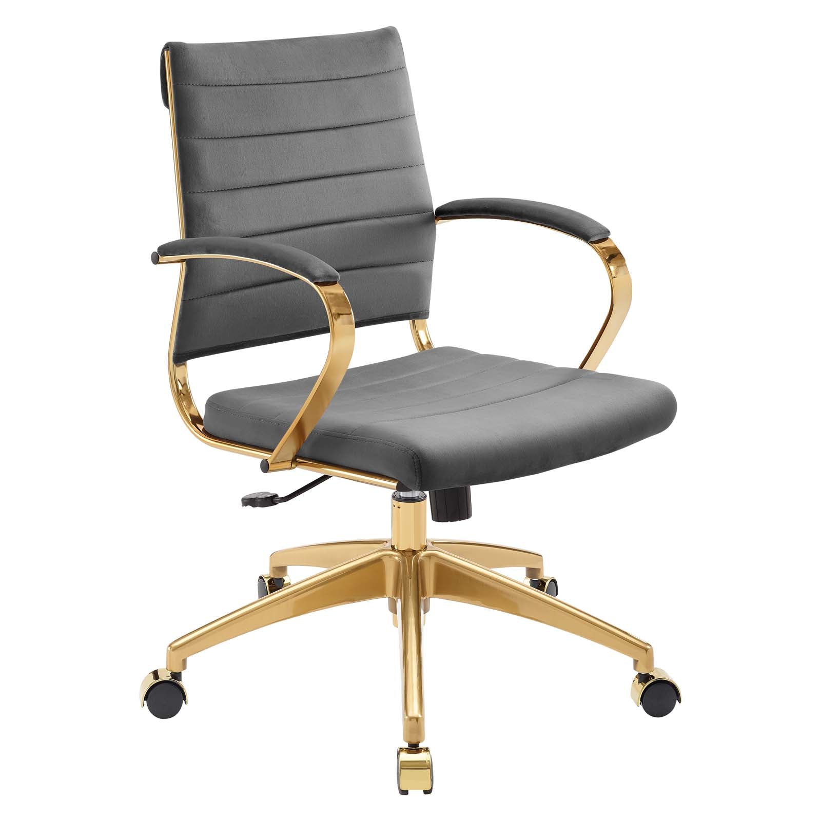 Jive Mid Back Performance Velvet Office Chair - East Shore Modern Home Furnishings