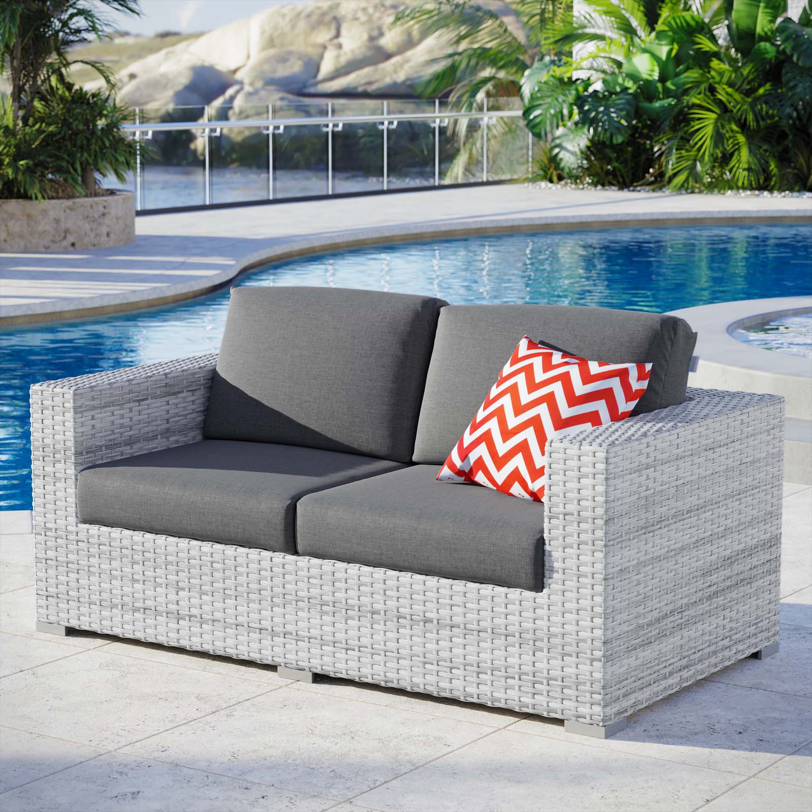 Convene Outdoor Patio Loveseat - East Shore Modern Home Furnishings