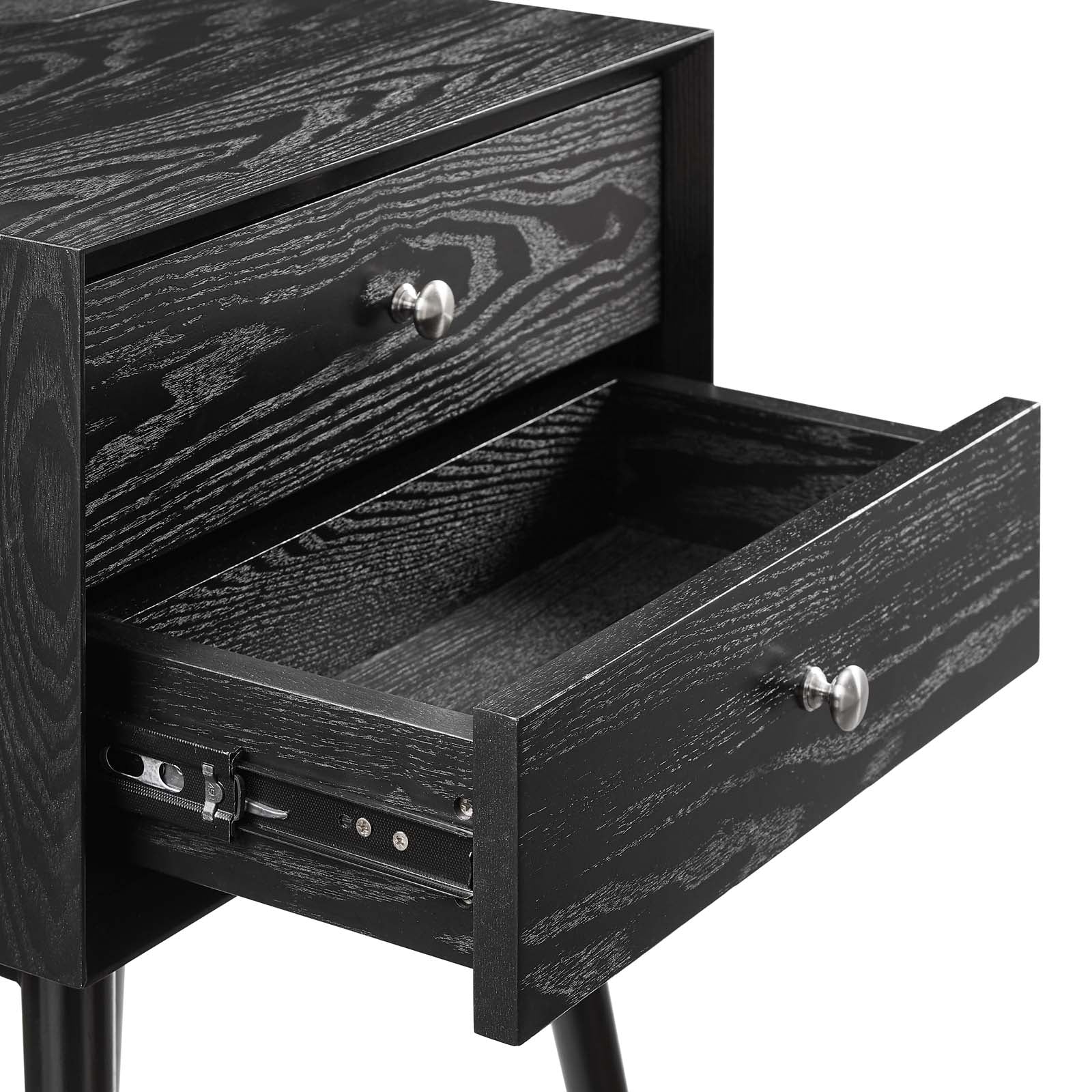 Ember Wood Nightstand With USB Ports - East Shore Modern Home Furnishings