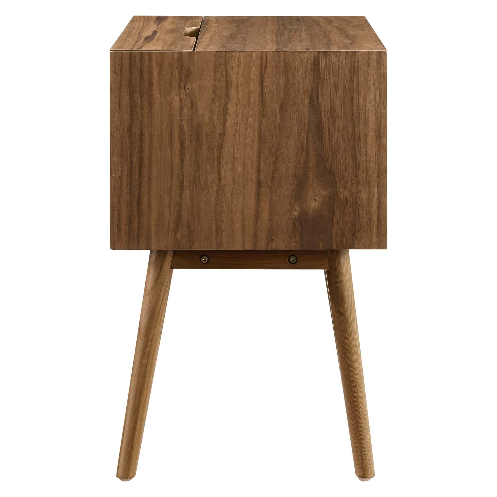 Ember Wood Nightstand With USB Ports - East Shore Modern Home Furnishings