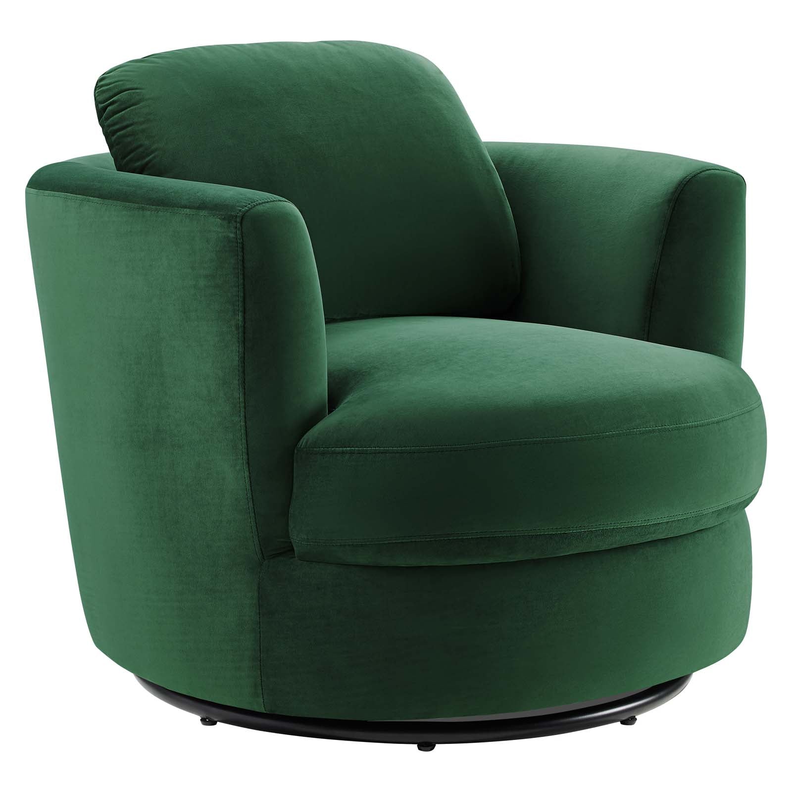 Pirouette Performance Velvet Swivel Armchair - East Shore Modern Home Furnishings