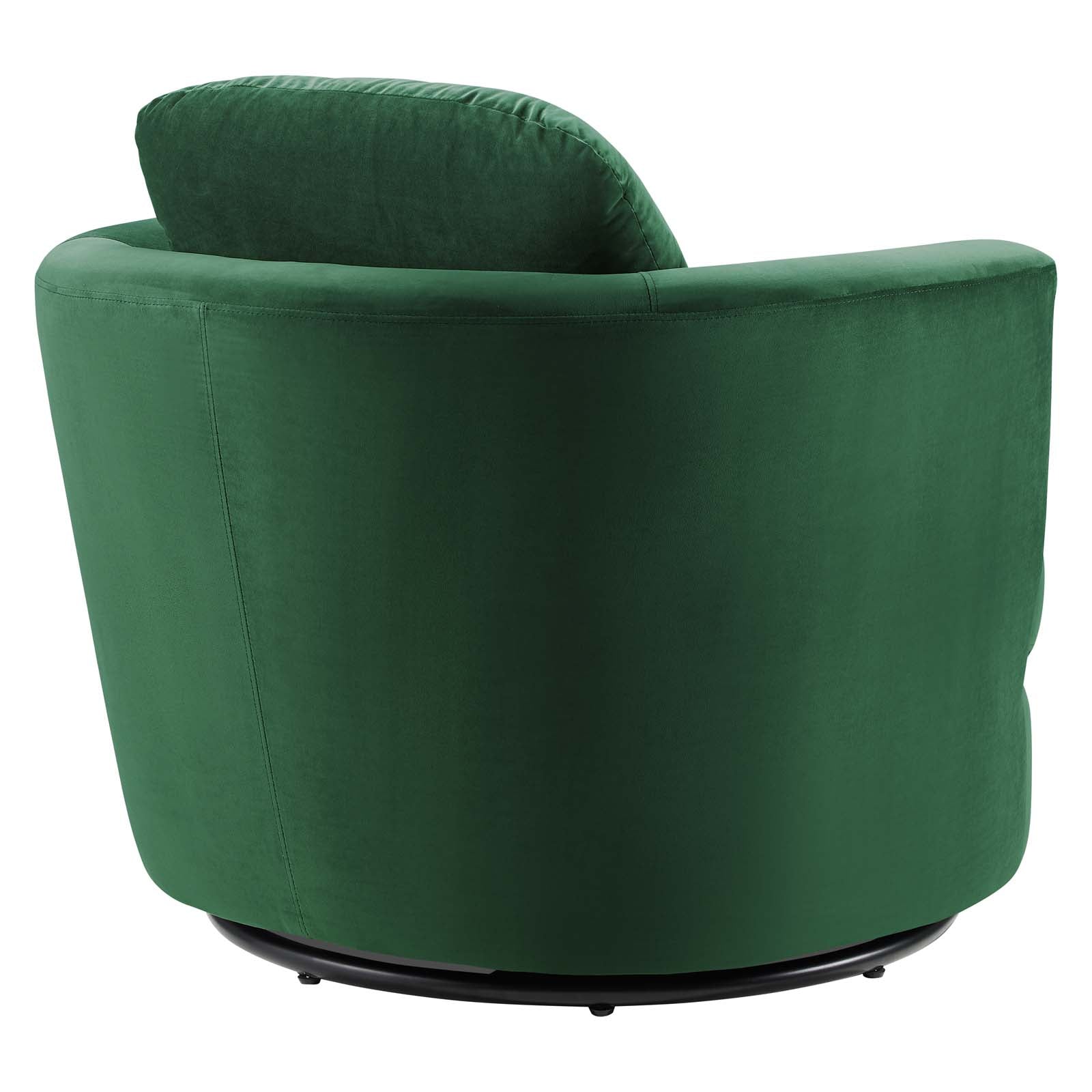 Pirouette Performance Velvet Swivel Armchair - East Shore Modern Home Furnishings