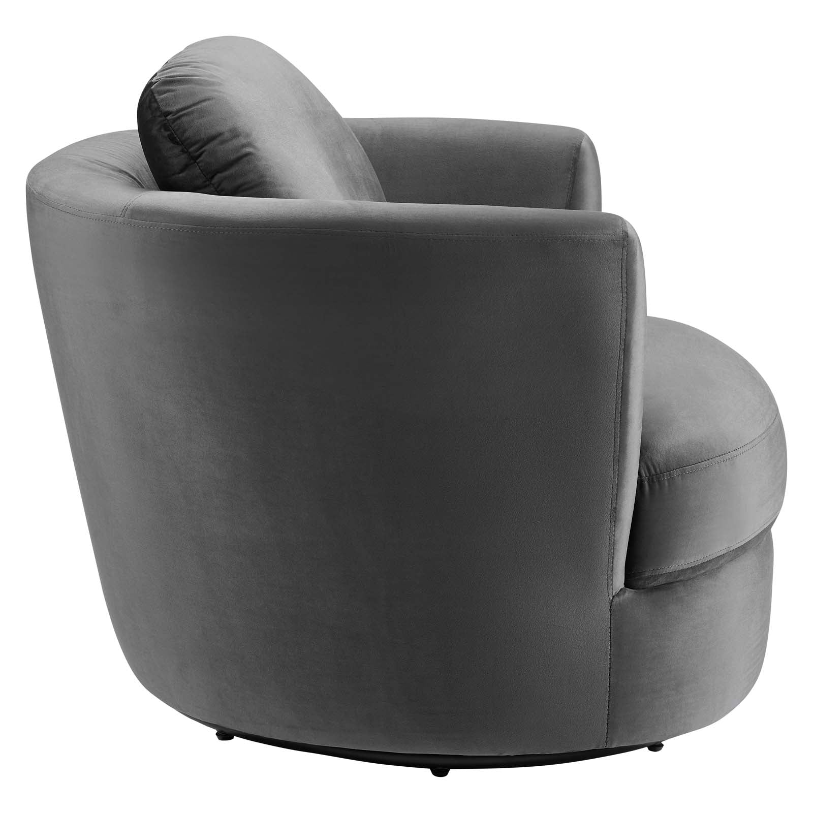 Pirouette Performance Velvet Swivel Armchair - East Shore Modern Home Furnishings