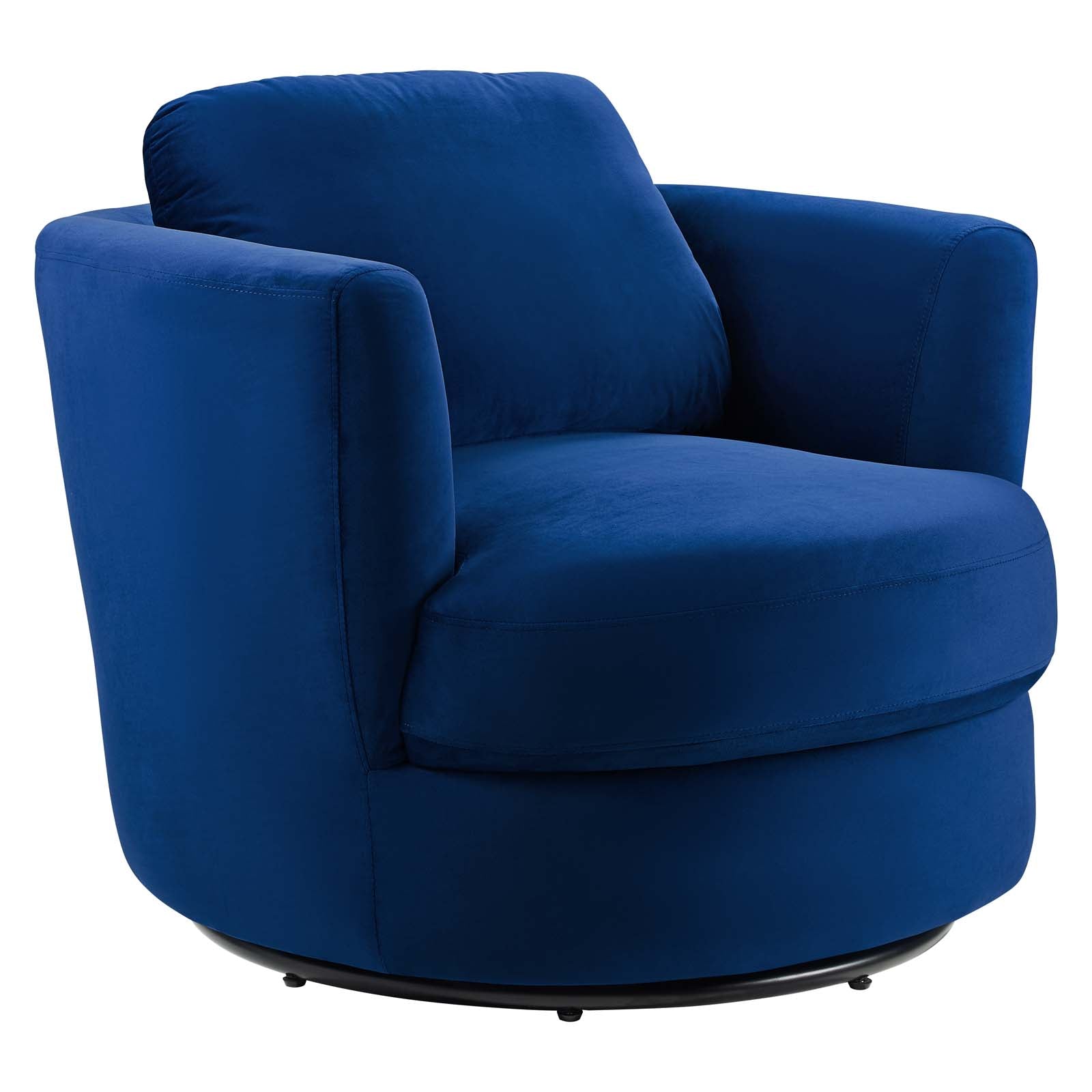 Pirouette Performance Velvet Swivel Armchair - East Shore Modern Home Furnishings