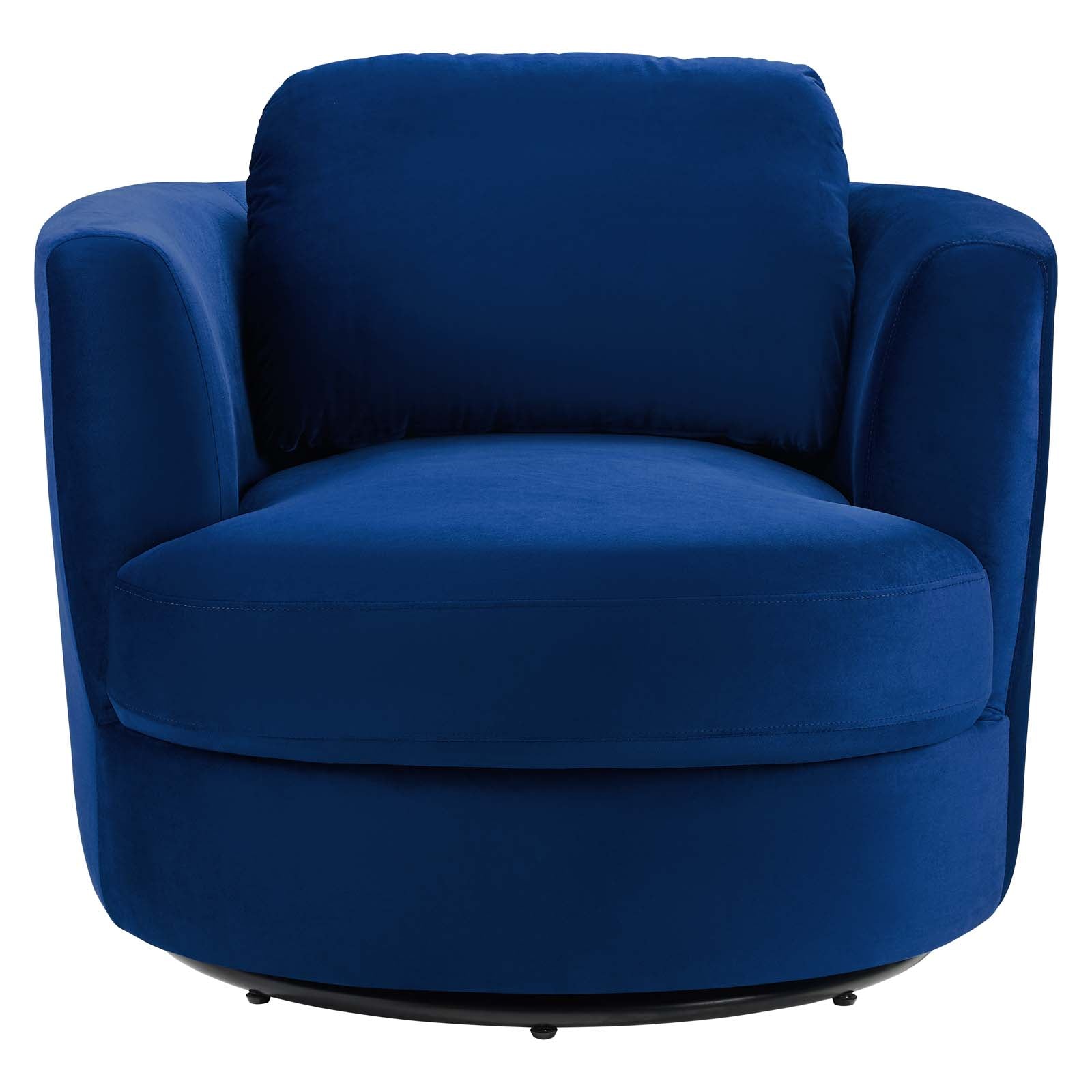 Pirouette Performance Velvet Swivel Armchair - East Shore Modern Home Furnishings