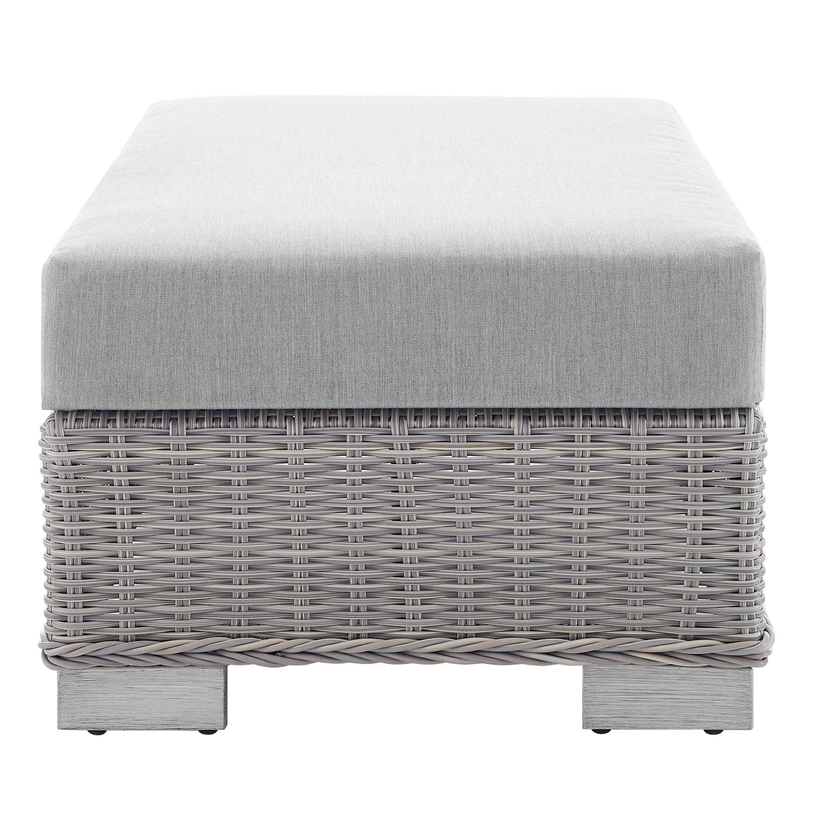 Conway Sunbrella® Outdoor Patio Wicker Rattan 5-Piece Furniture Set - East Shore Modern Home Furnishings