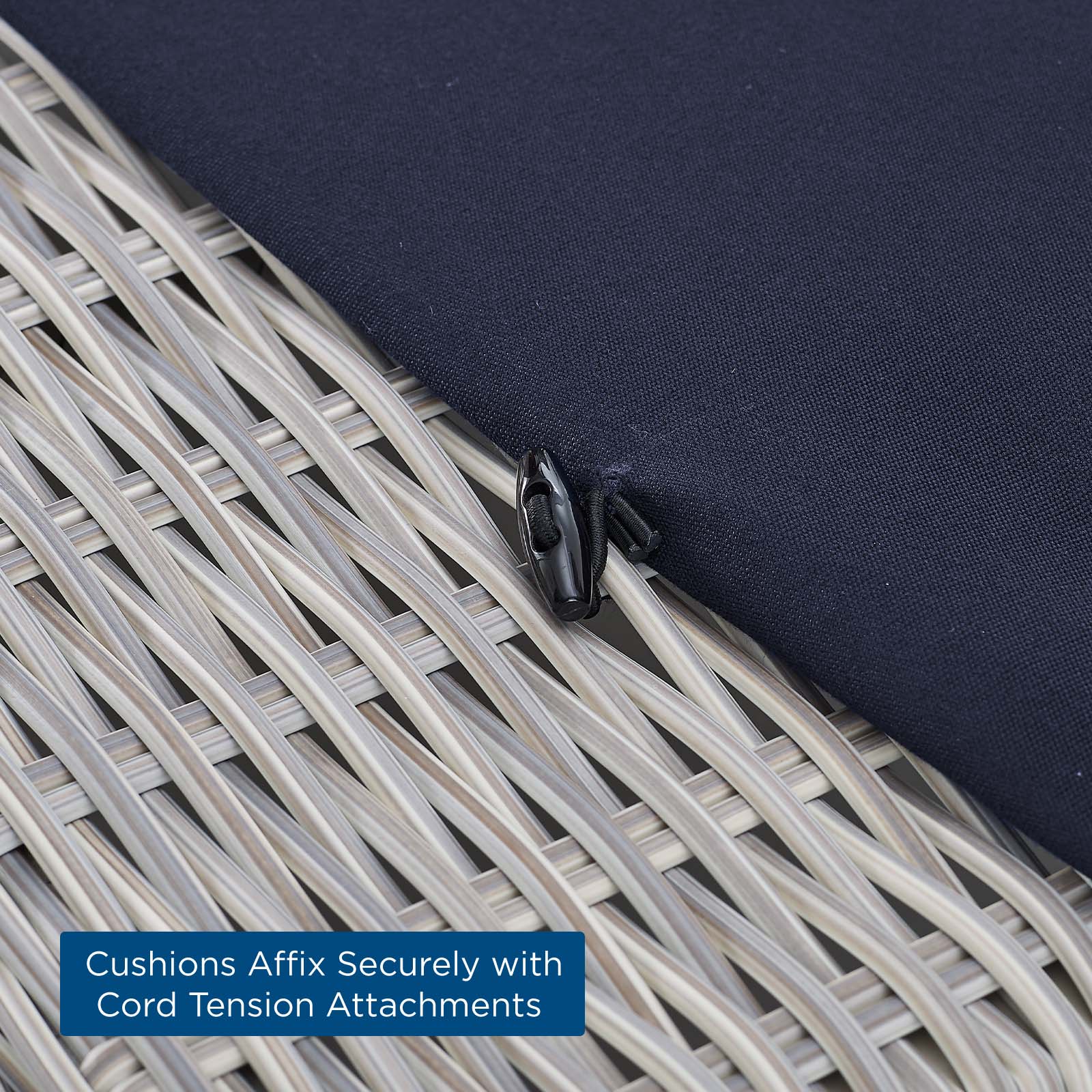 Conway Sunbrella® Outdoor Patio Wicker Rattan 5-Piece Furniture Set - East Shore Modern Home Furnishings