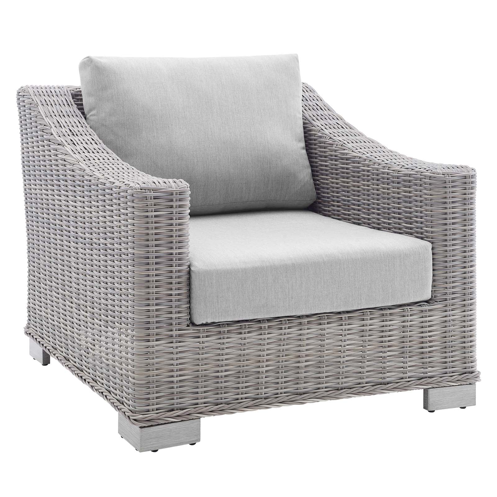 Conway Sunbrella® Outdoor Patio Wicker Rattan 7-Piece Sectional Sofa Set - East Shore Modern Home Furnishings