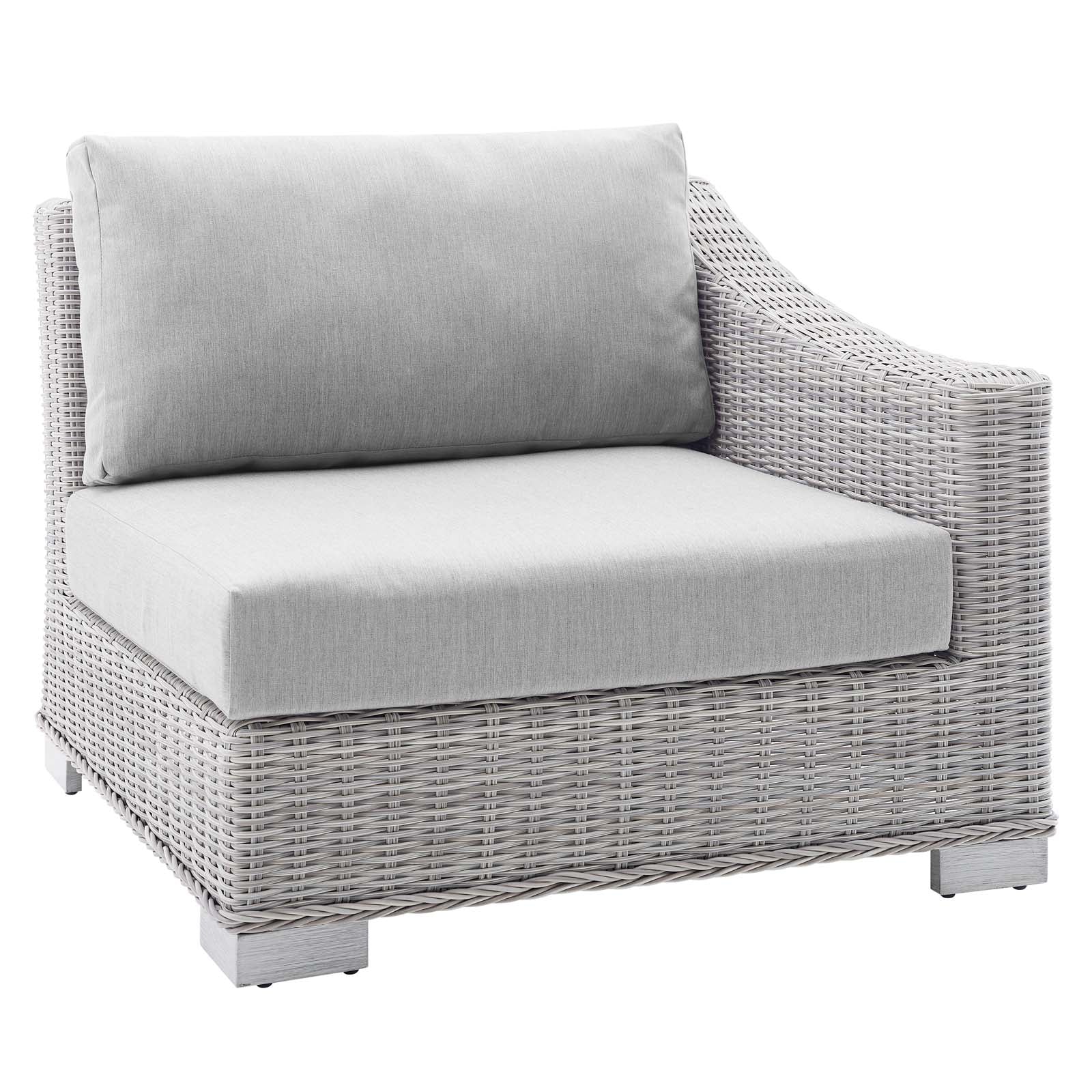 Conway Sunbrella® Outdoor Patio Wicker Rattan 7-Piece Sectional Sofa Set - East Shore Modern Home Furnishings