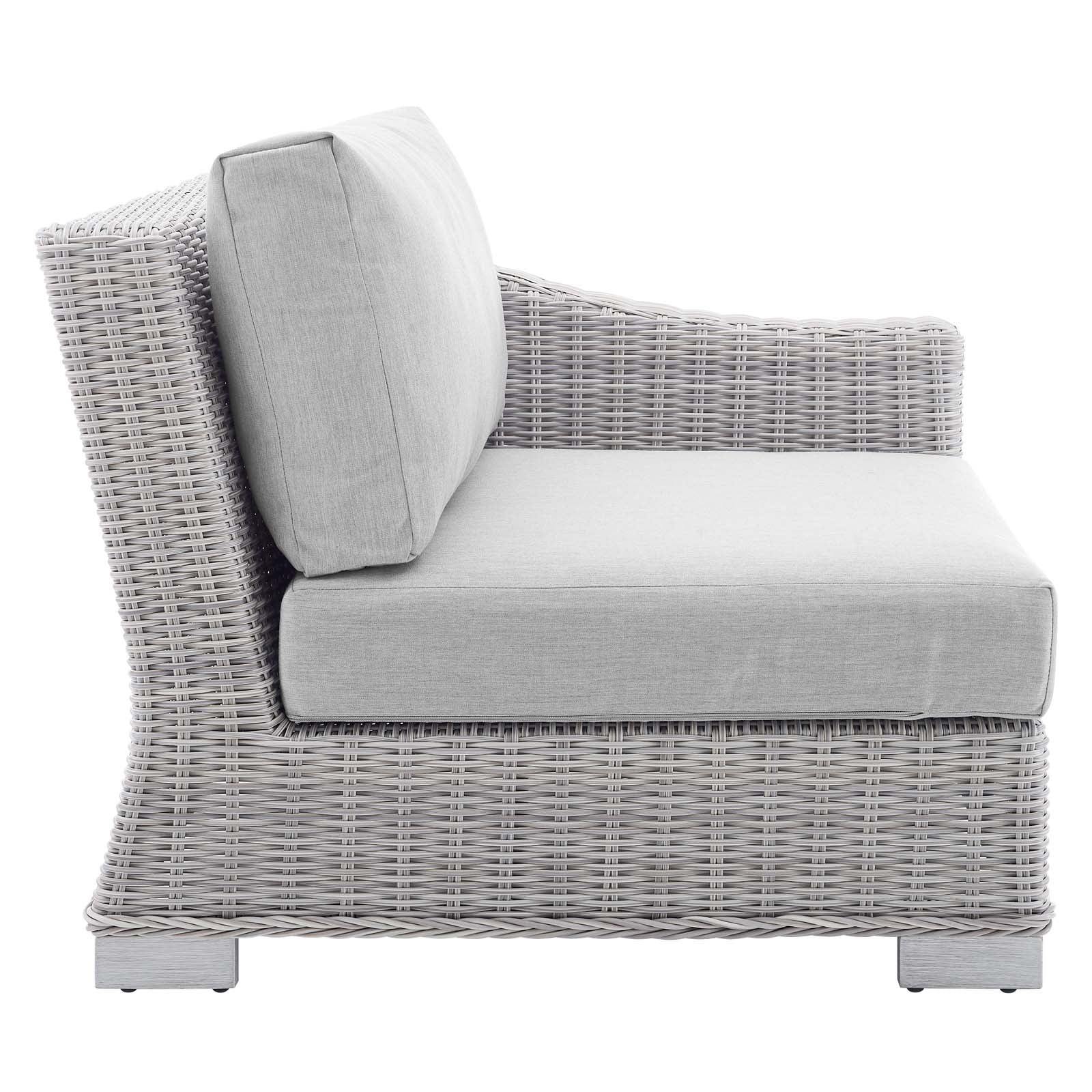 Conway Sunbrella® Outdoor Patio Wicker Rattan 7-Piece Sectional Sofa Set