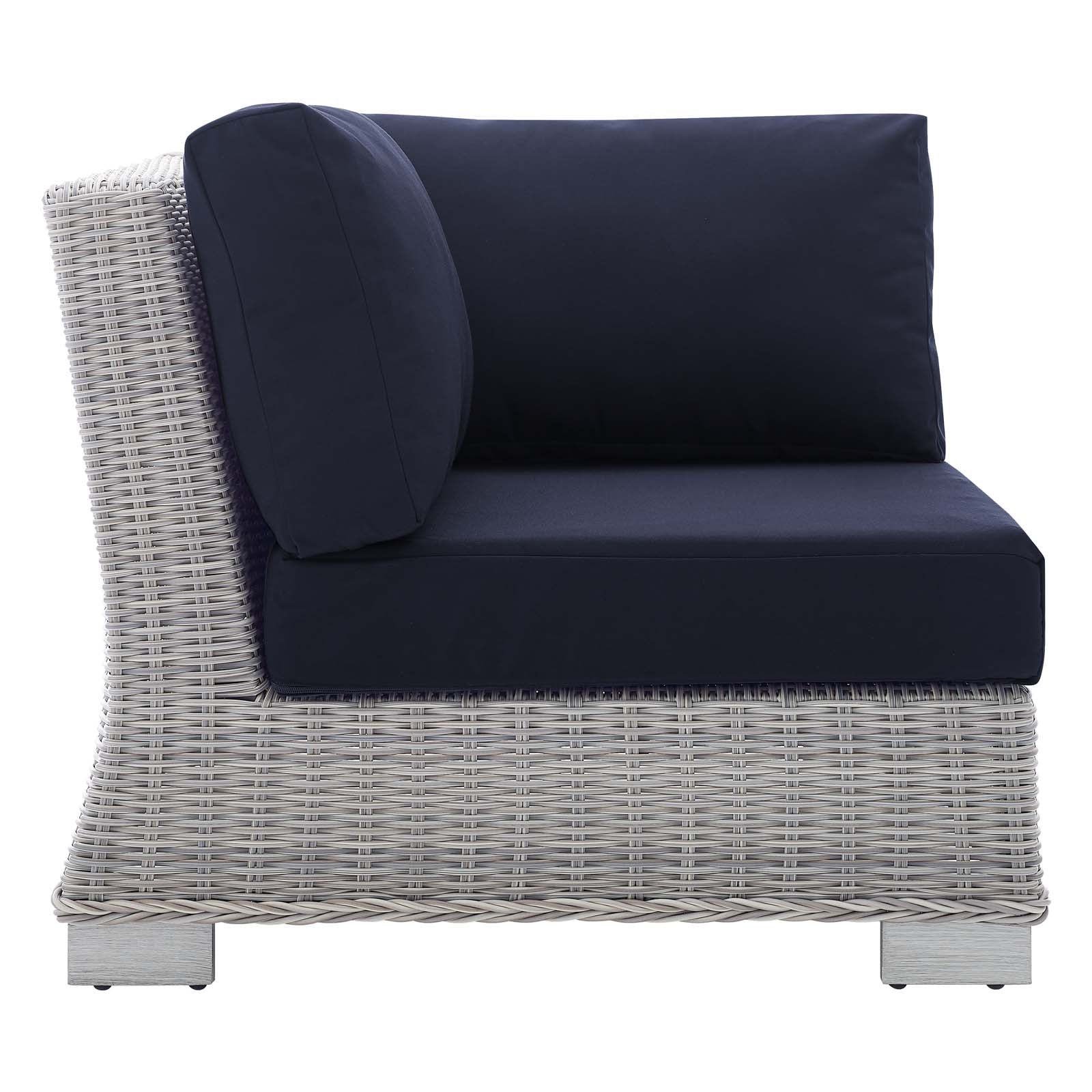 Conway Sunbrella® Outdoor Patio Wicker Rattan 7-Piece Sectional Sofa Set - East Shore Modern Home Furnishings