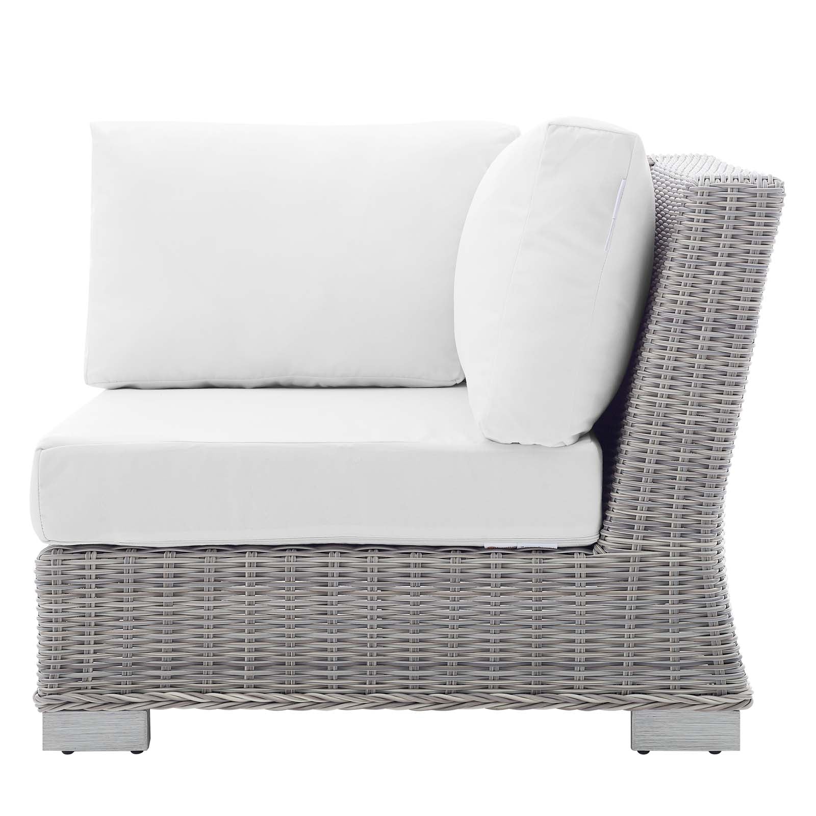 Conway Sunbrella® Outdoor Patio Wicker Rattan 7-Piece Sectional Sofa Set - East Shore Modern Home Furnishings