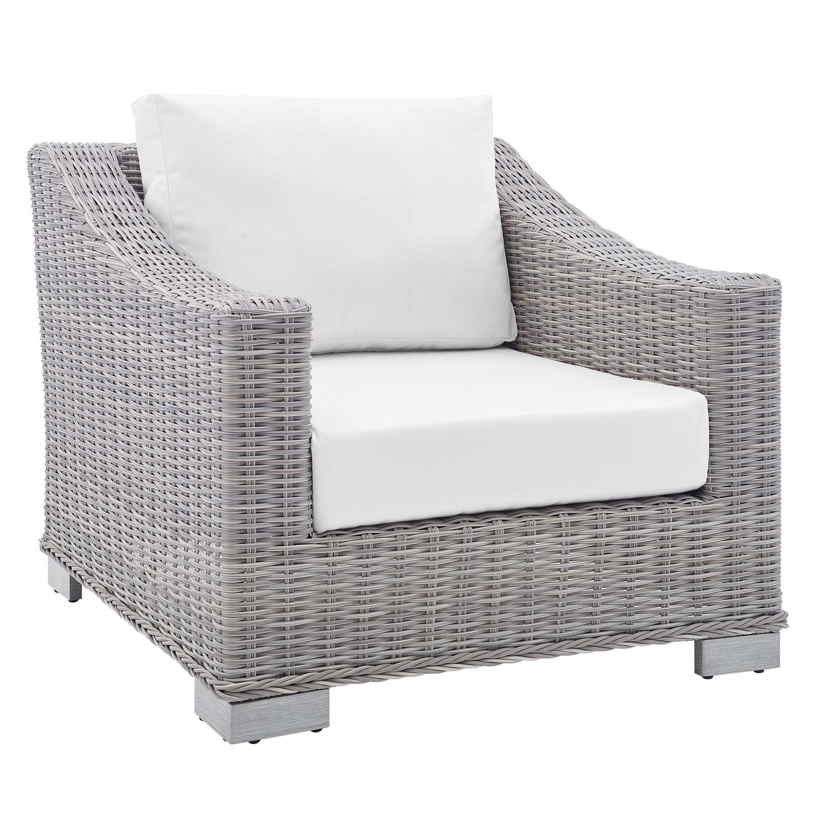 Conway Sunbrella® Outdoor Patio Wicker Rattan 7-Piece Sectional Sofa Set - East Shore Modern Home Furnishings