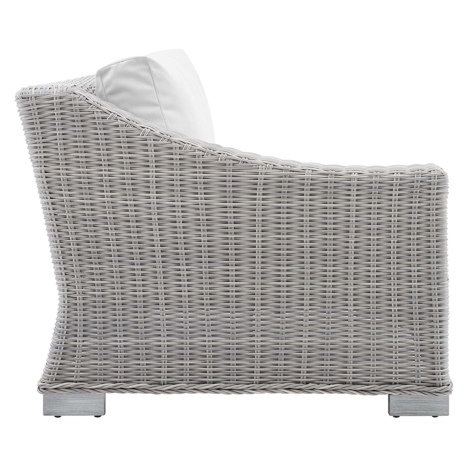 Conway Sunbrella® Outdoor Patio Wicker Rattan 7-Piece Sectional Sofa Set - East Shore Modern Home Furnishings