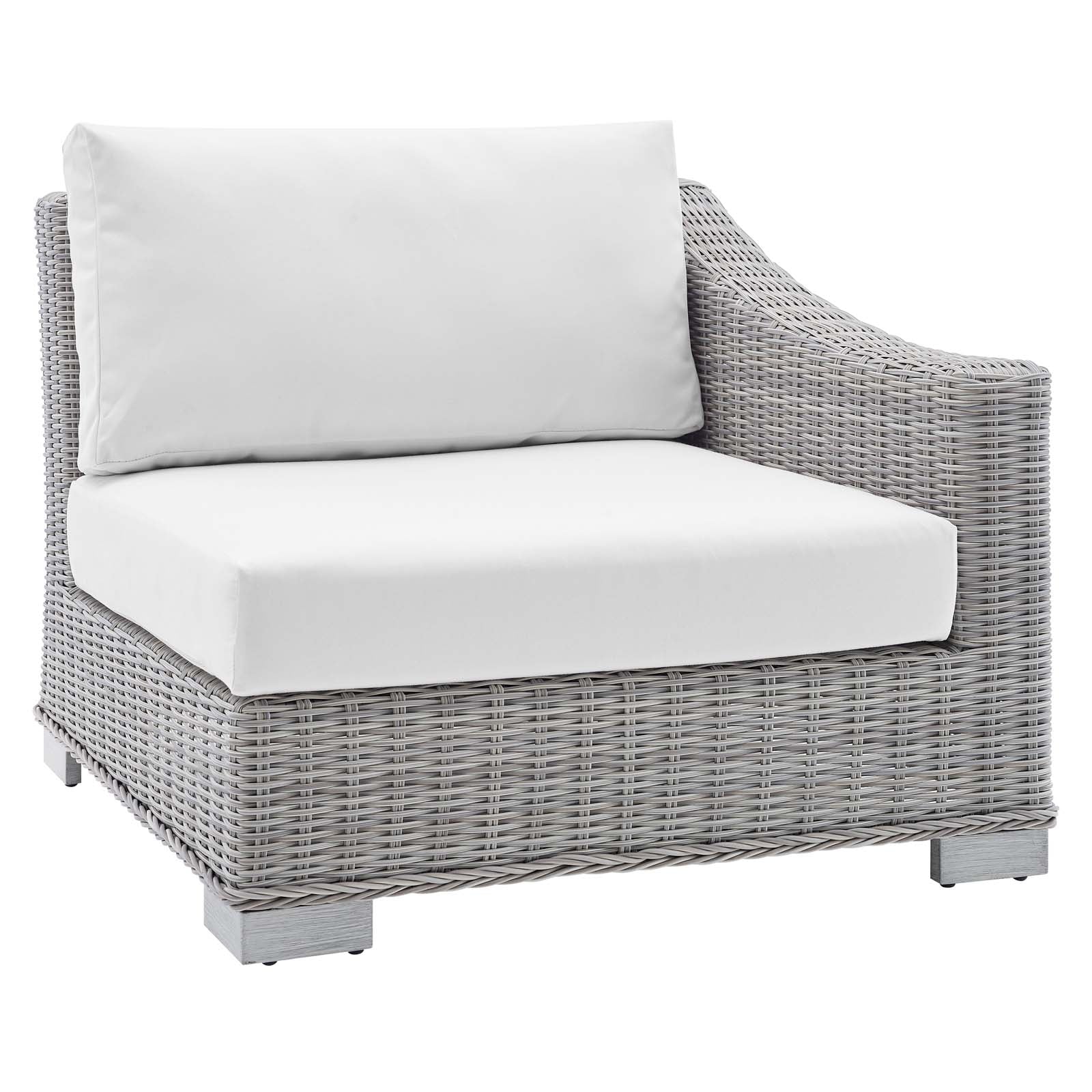 Conway Sunbrella® Outdoor Patio Wicker Rattan 7-Piece Sectional Sofa Set - East Shore Modern Home Furnishings