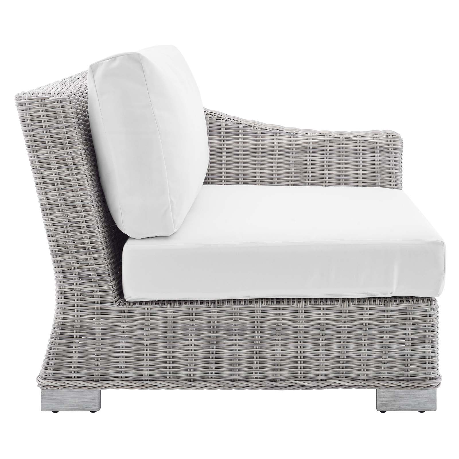 Conway Sunbrella® Outdoor Patio Wicker Rattan 7-Piece Sectional Sofa Set - East Shore Modern Home Furnishings