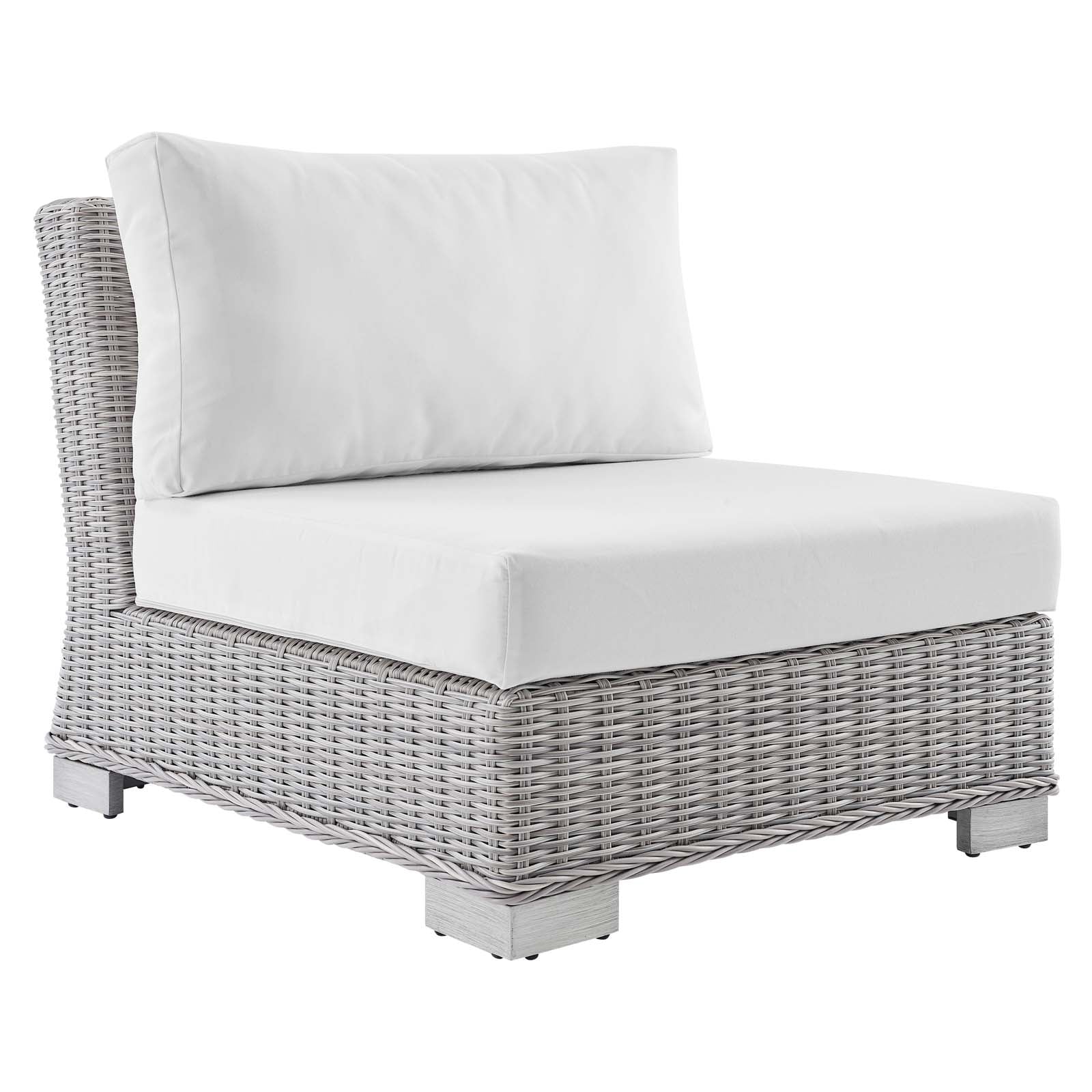 Conway Sunbrella® Outdoor Patio Wicker Rattan 7-Piece Sectional Sofa Set - East Shore Modern Home Furnishings