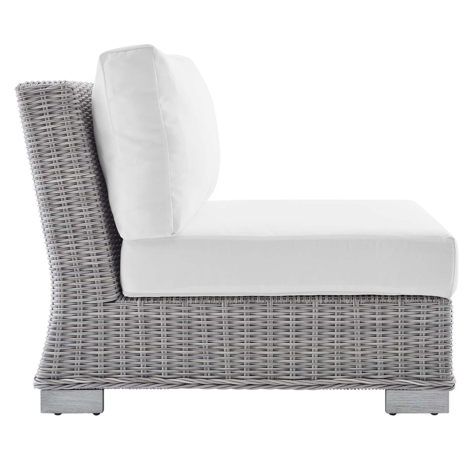 Conway Sunbrella® Outdoor Patio Wicker Rattan 7-Piece Sectional Sofa Set - East Shore Modern Home Furnishings