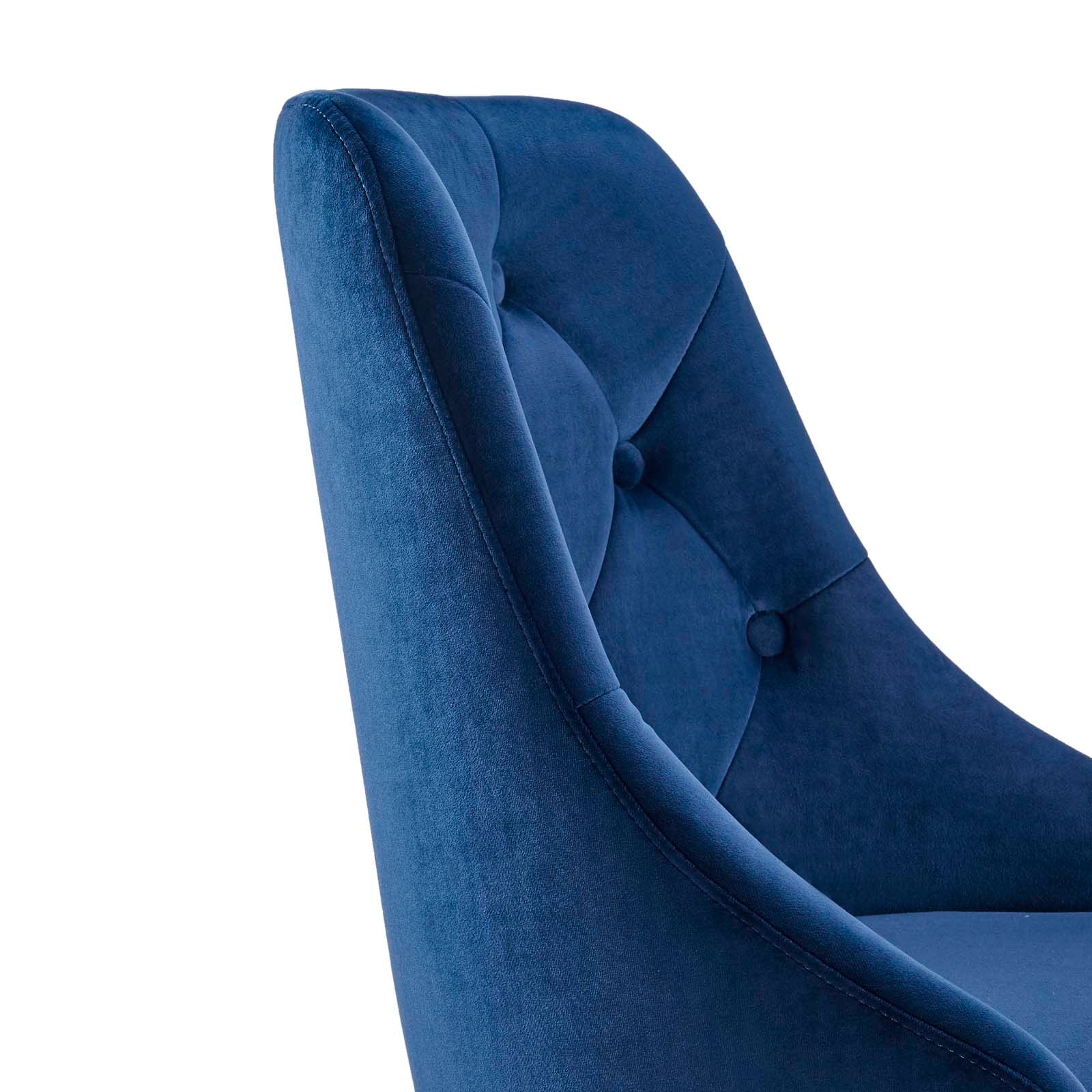 Distinct Tufted Swivel Performance Velvet Office Chair