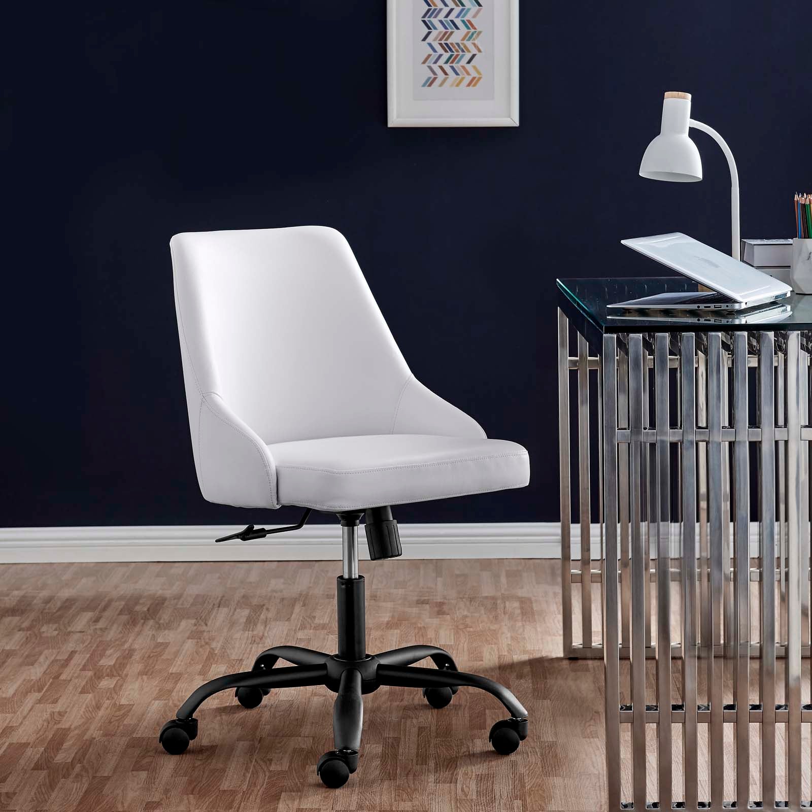 Designate Swivel Vegan Leather Office Chair - East Shore Modern Home Furnishings