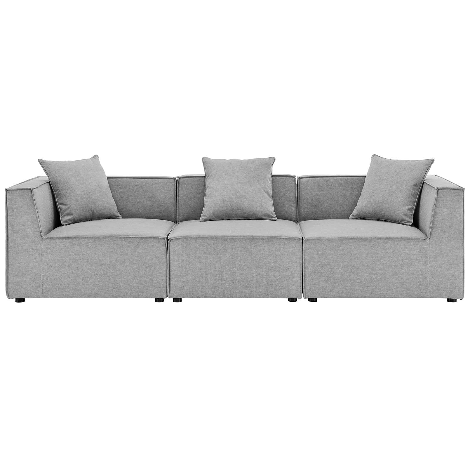 Saybrook Outdoor Patio Upholstered 3-Piece Sectional Sofa - East Shore Modern Home Furnishings