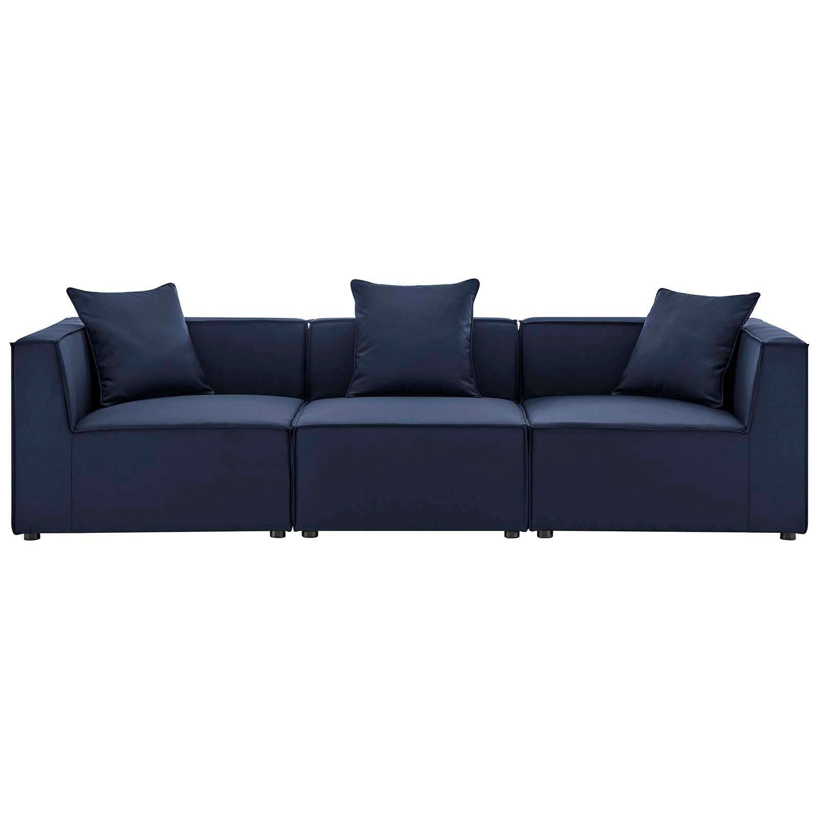 Saybrook Outdoor Patio Upholstered 3-Piece Sectional Sofa - East Shore Modern Home Furnishings