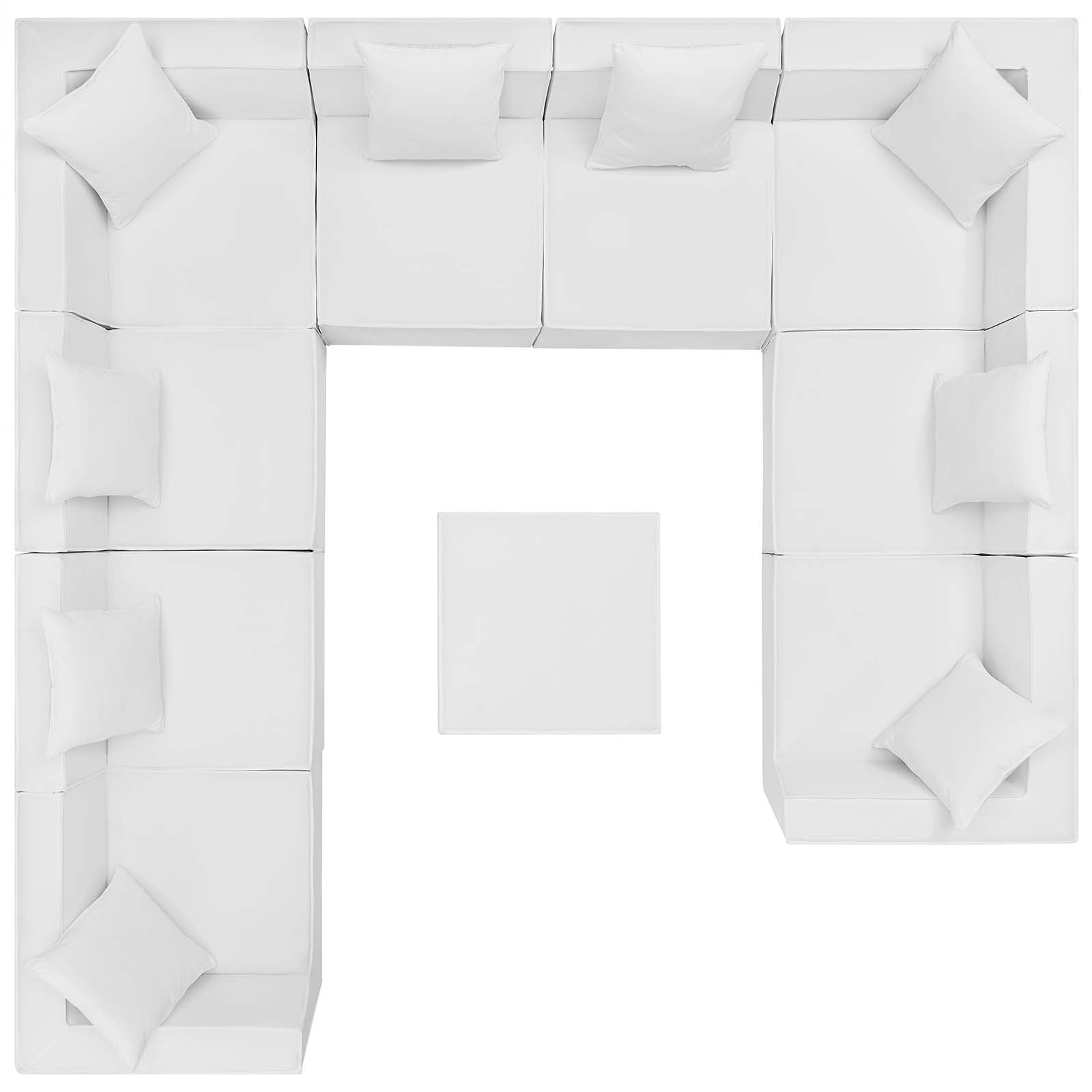 Saybrook Outdoor Patio Upholstered 10-Piece Sectional Sofa - East Shore Modern Home Furnishings