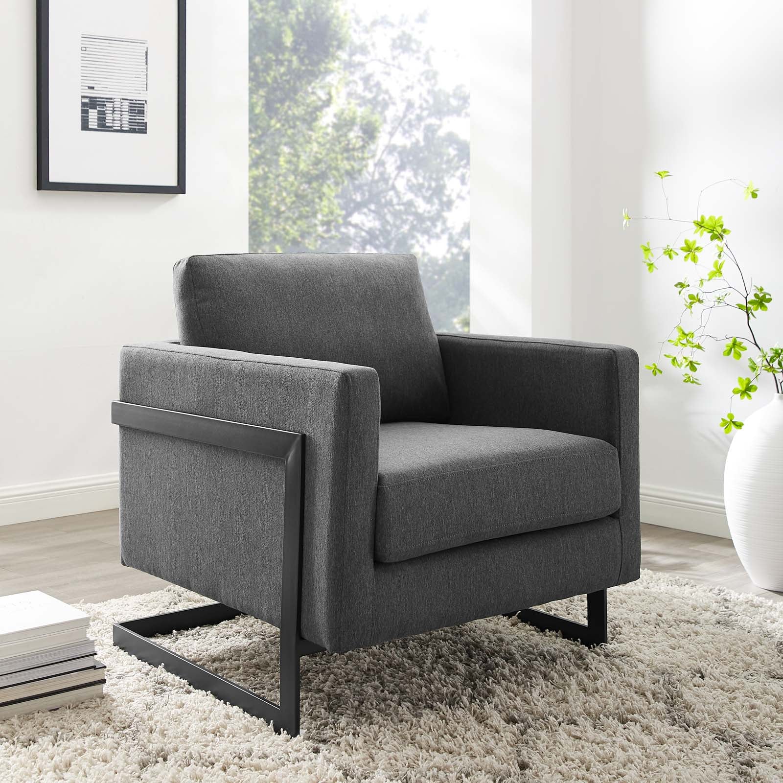 Posse Upholstered Fabric Accent Chair - East Shore Modern Home Furnishings