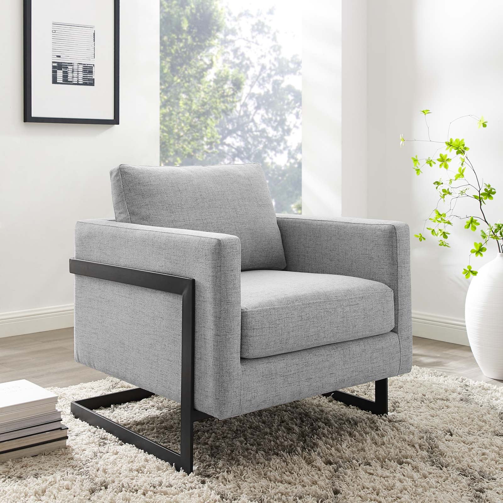 Posse Upholstered Fabric Accent Chair - East Shore Modern Home Furnishings