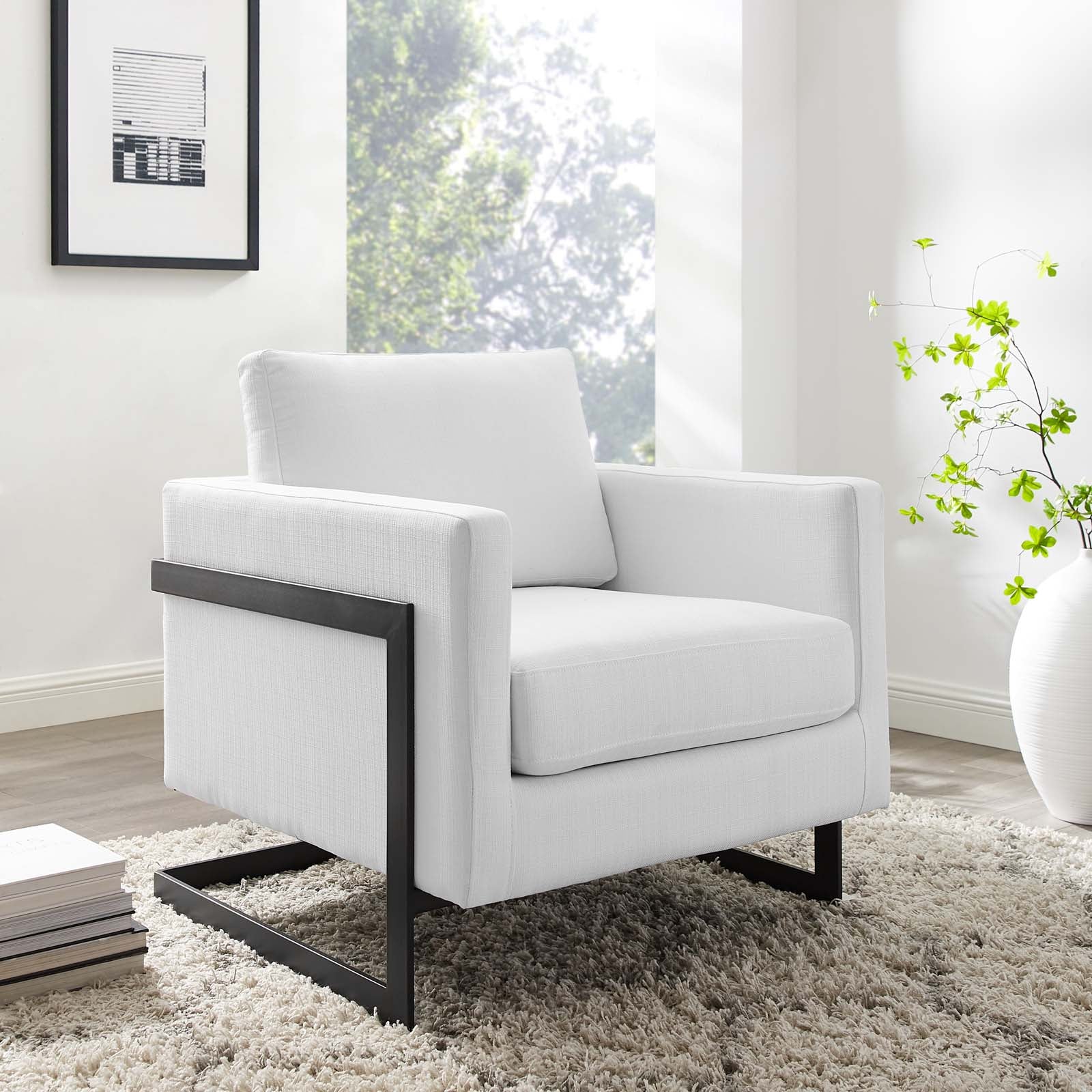 Posse Upholstered Fabric Accent Chair - East Shore Modern Home Furnishings