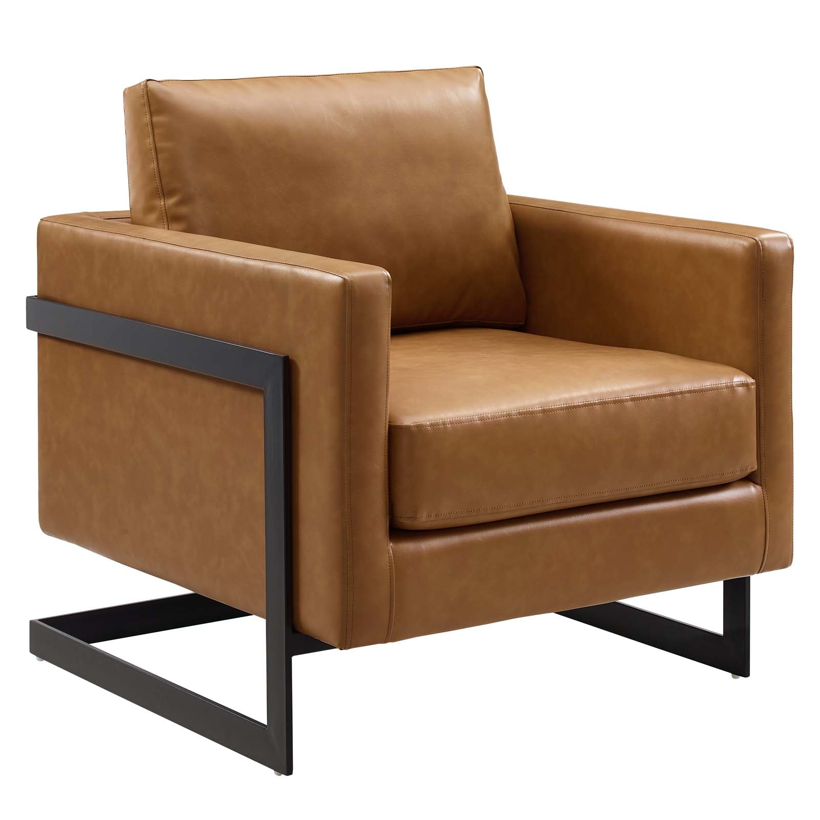 Posse Vegan Leather Accent Chair